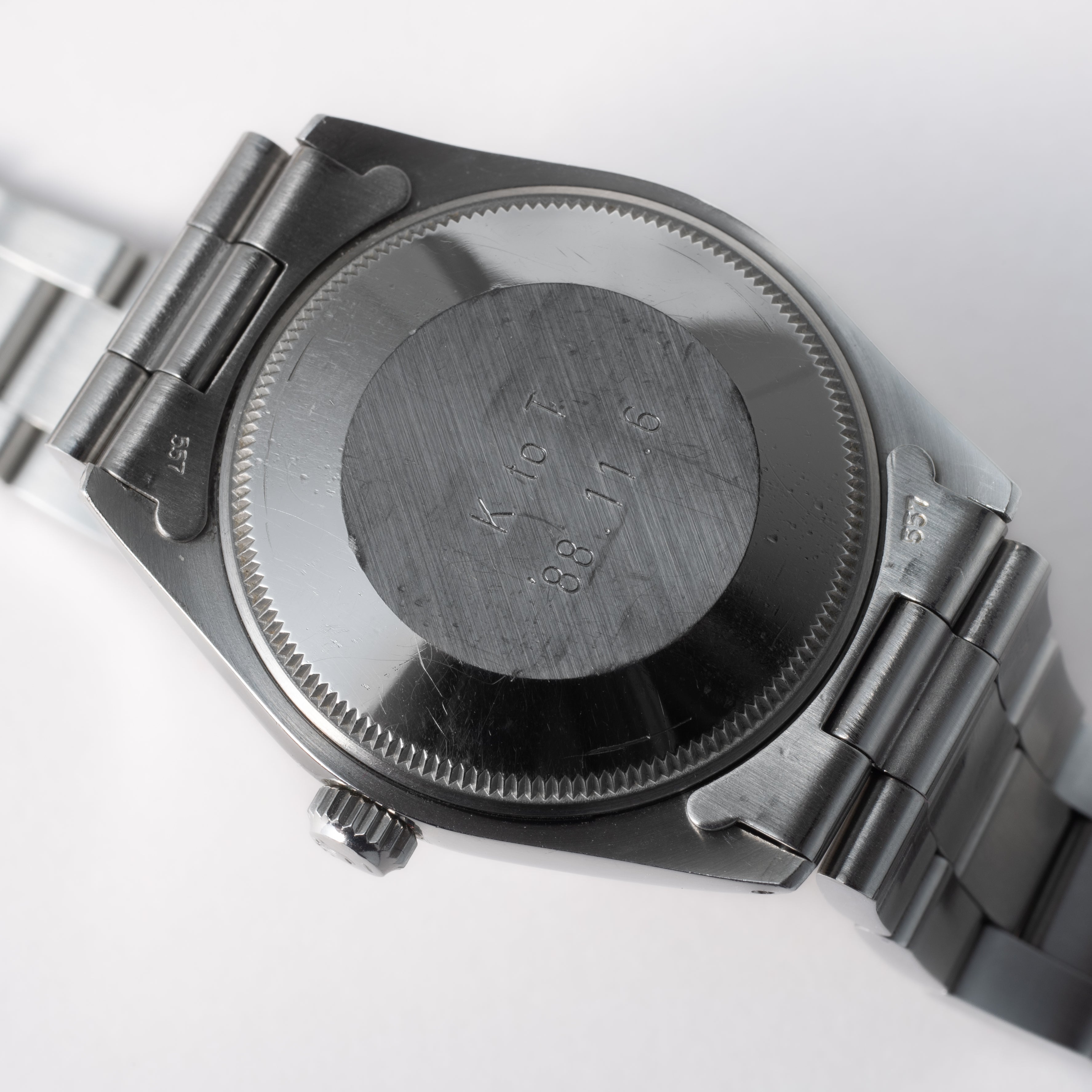 ロレックス エアキング 自動巻き 1987~1988年製 R番 Ref.5500 シルバーダイヤル ブレス付き