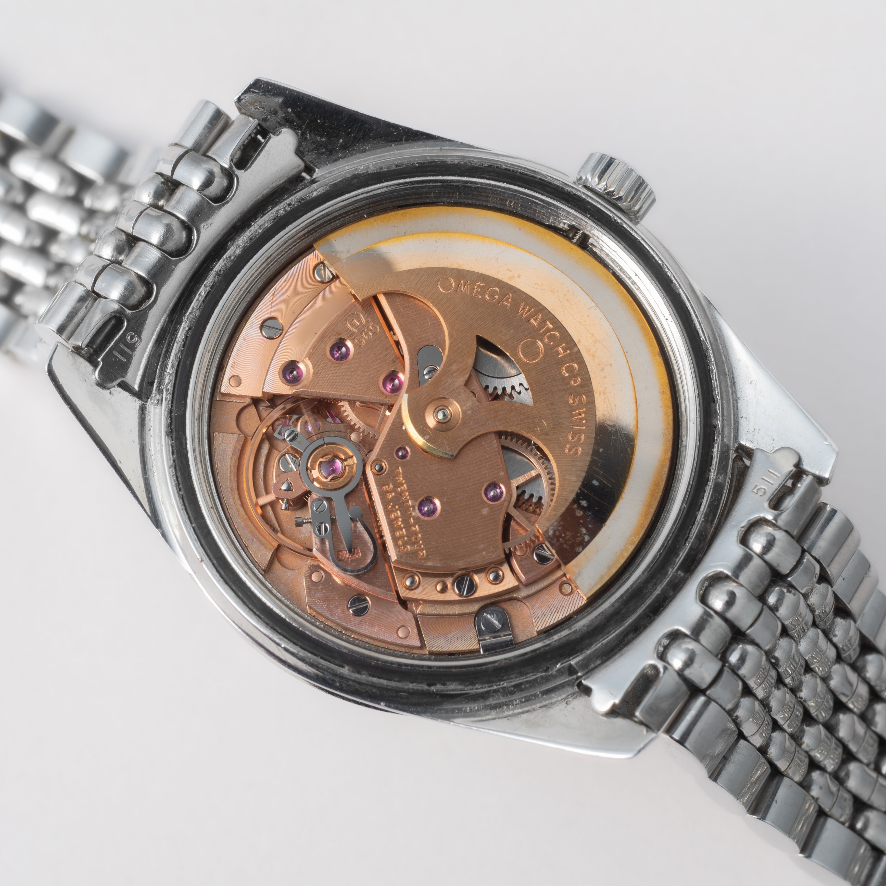 オメガ シーマスター 自動巻き 1968年製 Ref.166.010 シルバーダイヤル 純正ライスブレス