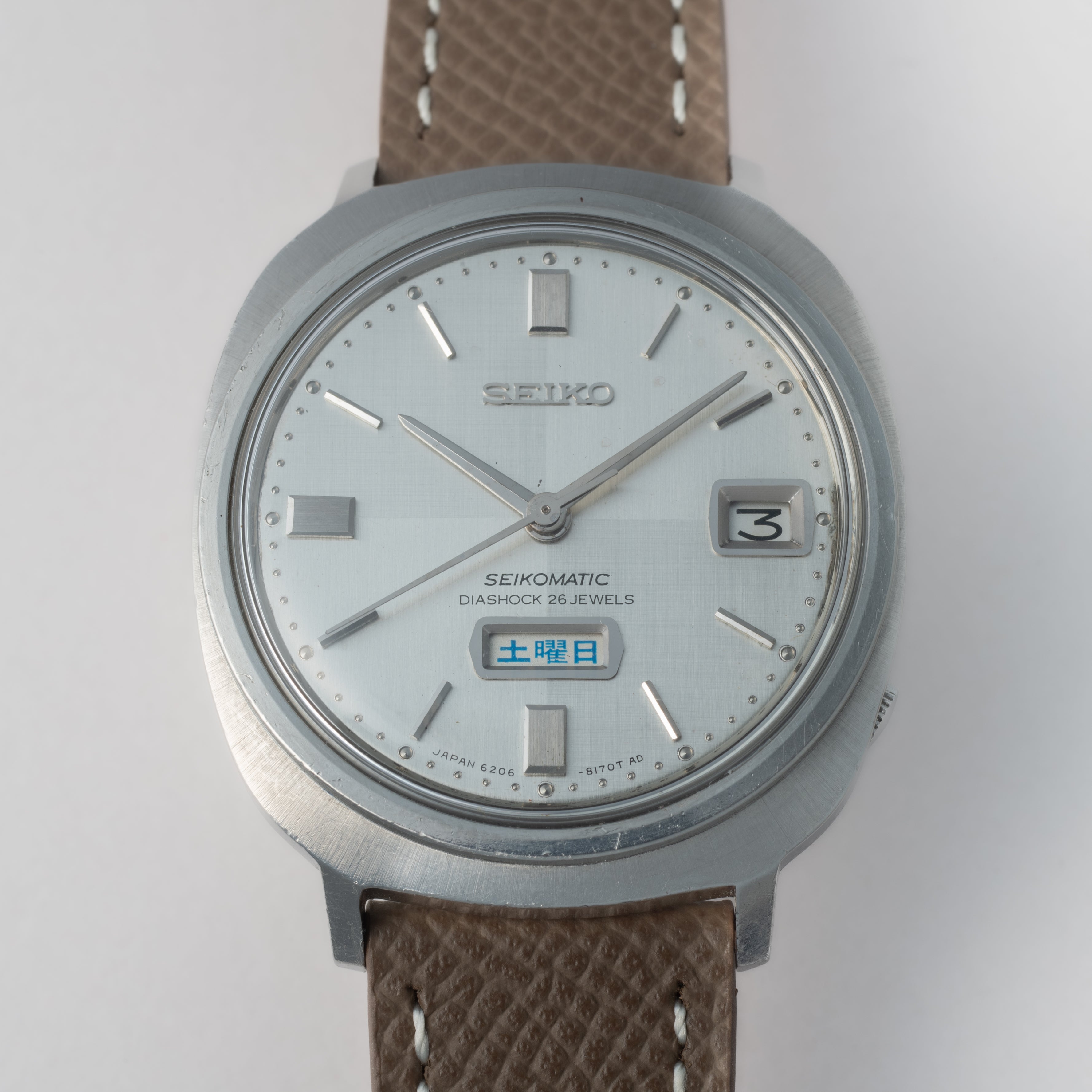 セイコーマチック 26石 デイデイト自動巻き 1966年製 イルカマーク Ref.6206-8150