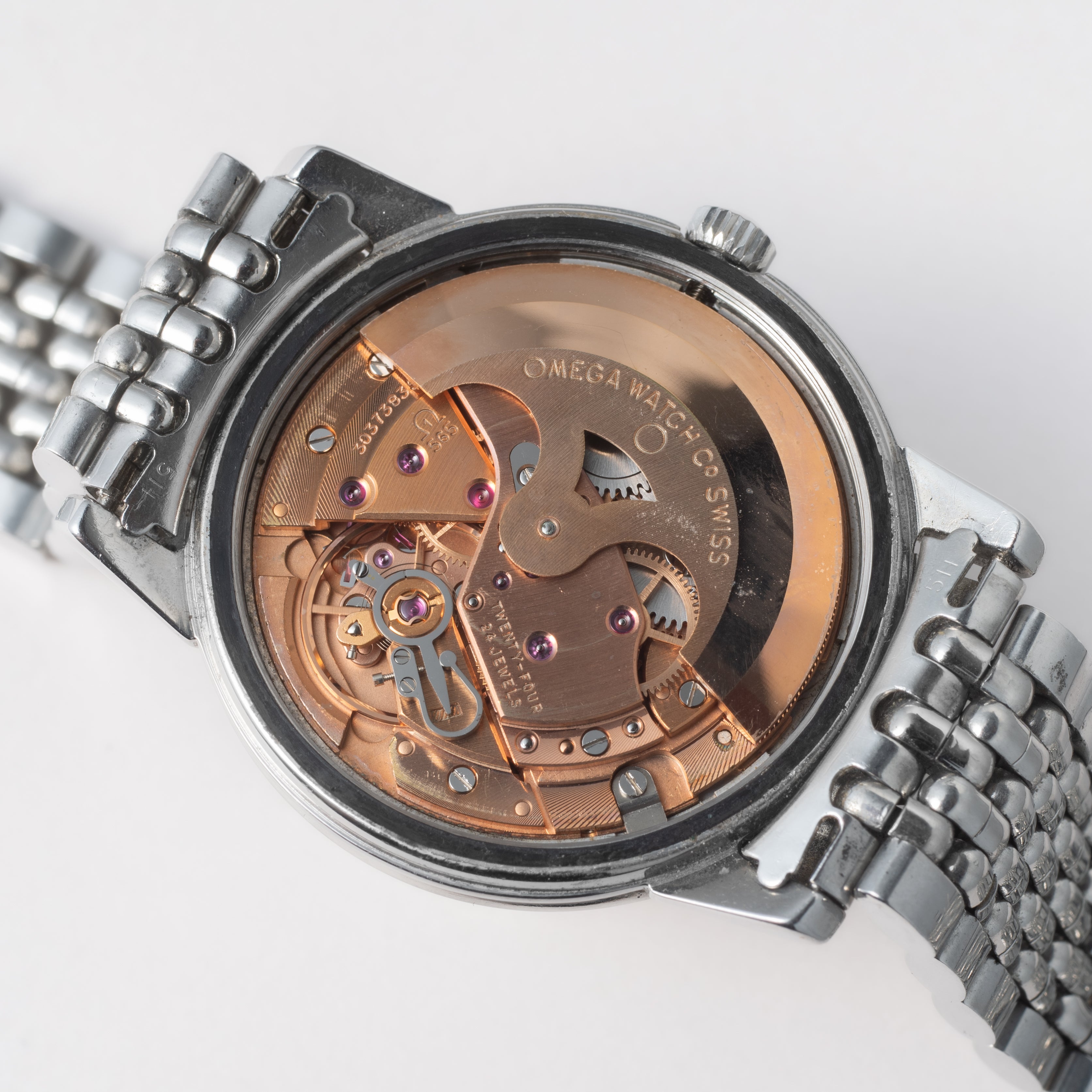 オメガ シーマスター 1969年製 自動巻 Cal. 565 Ref.166.003 純正ライスブレス付き