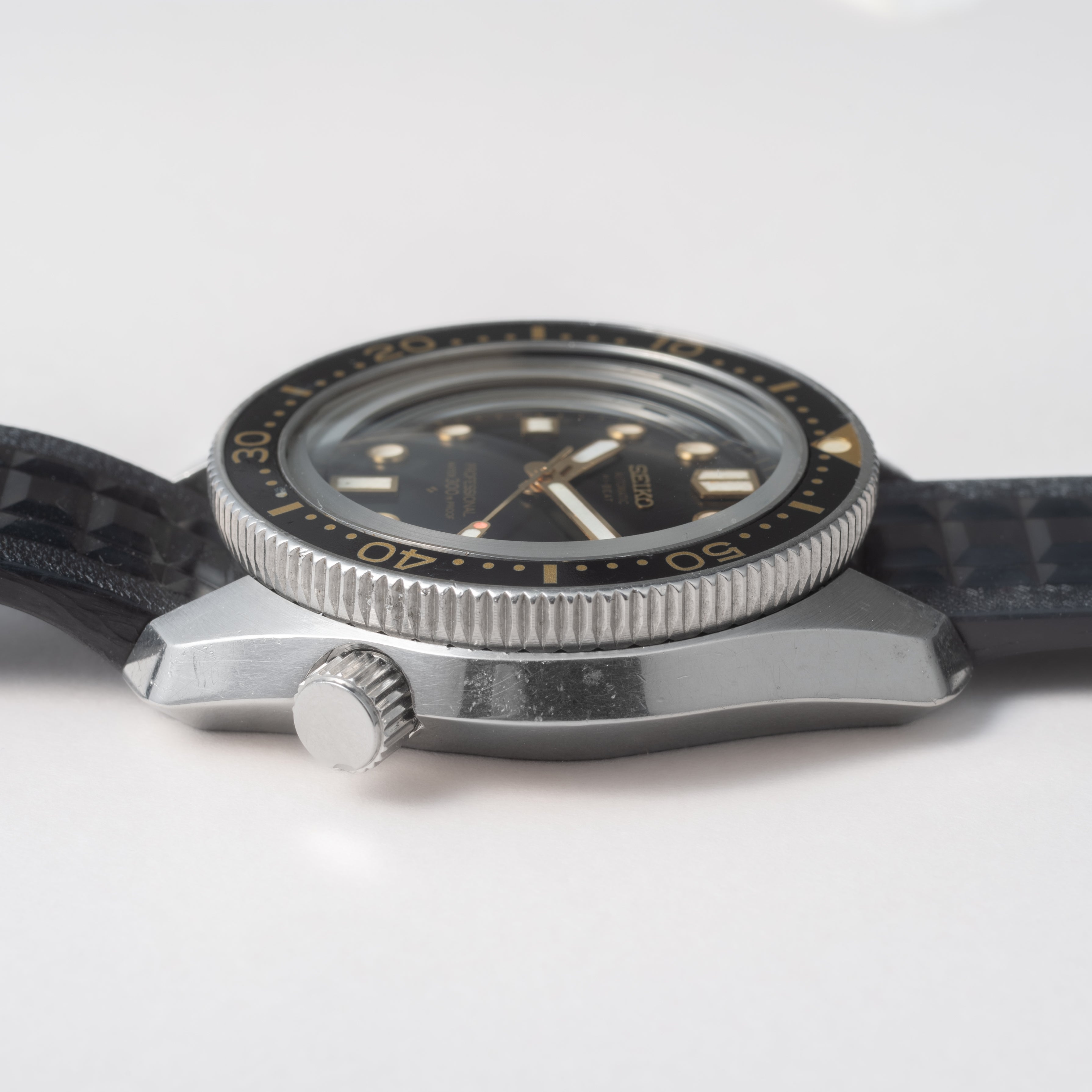 セイコー 1968年製 プロフェッショナルダイバー300ｍ カウントダウンベゼル Ref.6159-7000 オリジナルベルト+純正尾錠付き