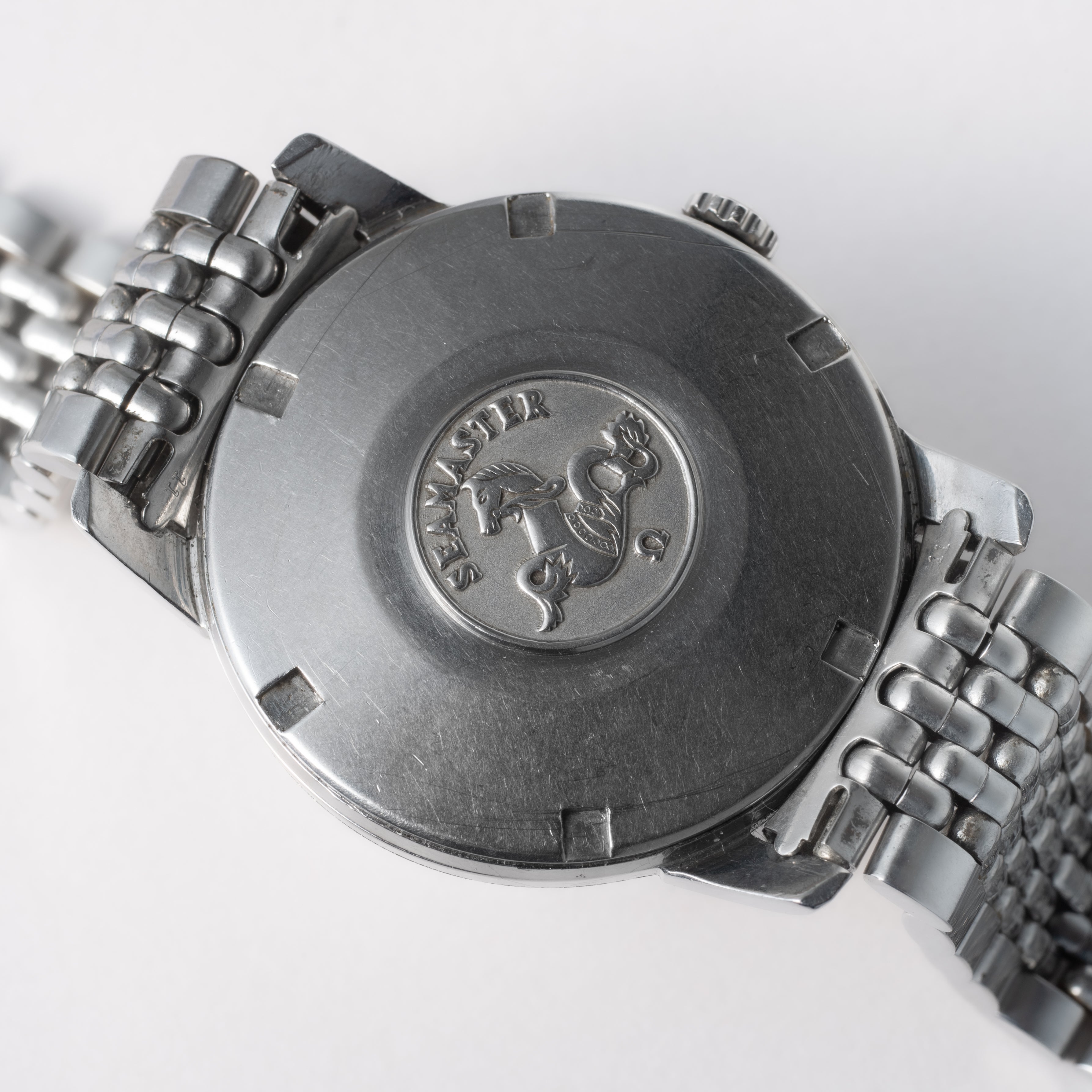 オメガ シーマスター 1964年製 Ref.165.011 自動巻 Cal. 552 シルバーダイヤル 純正ライスブレス