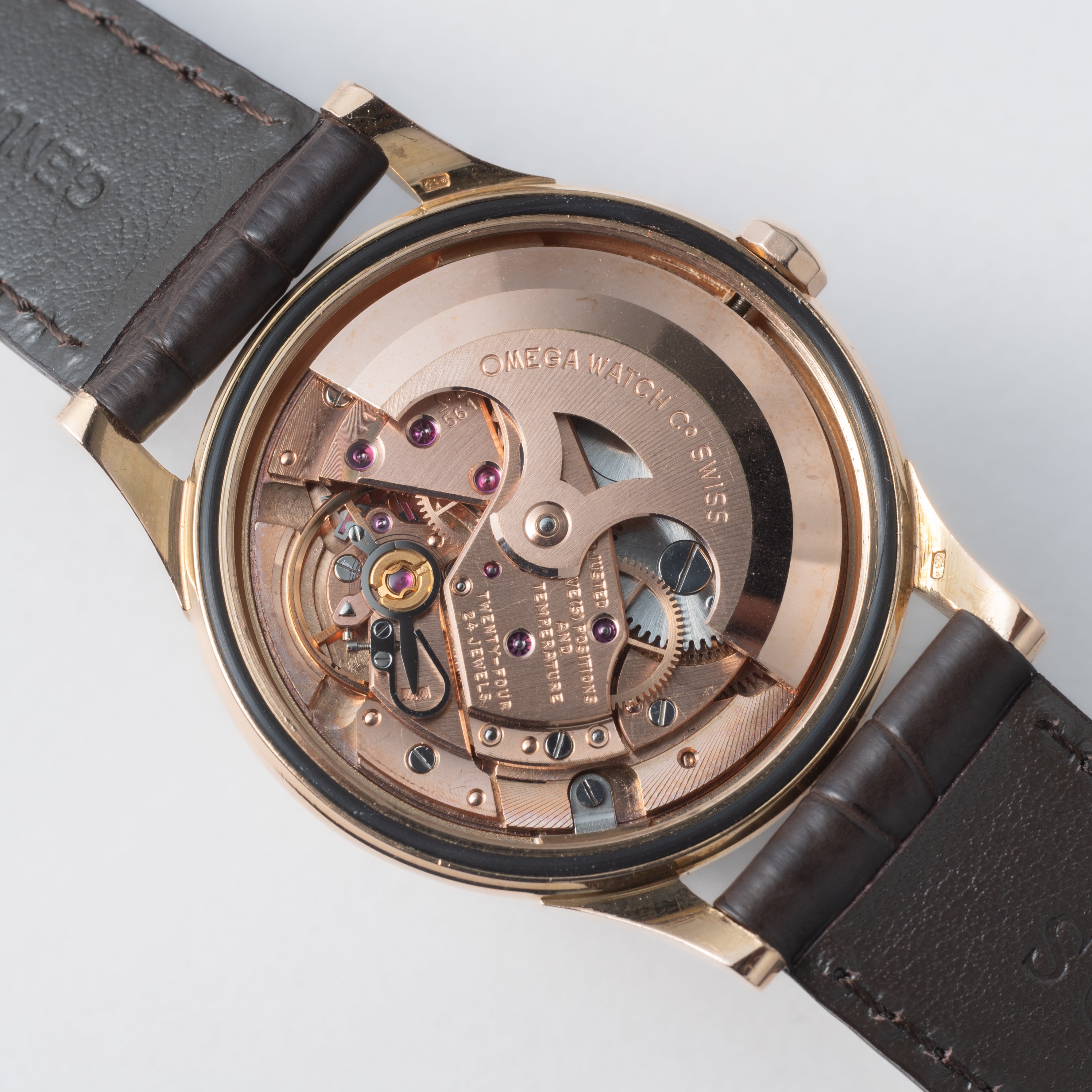OMEGA アンティーク 腕時計 ピンクゴールド オメガ シーマスター ハーフローター 14Kピンクゴールド 1944年