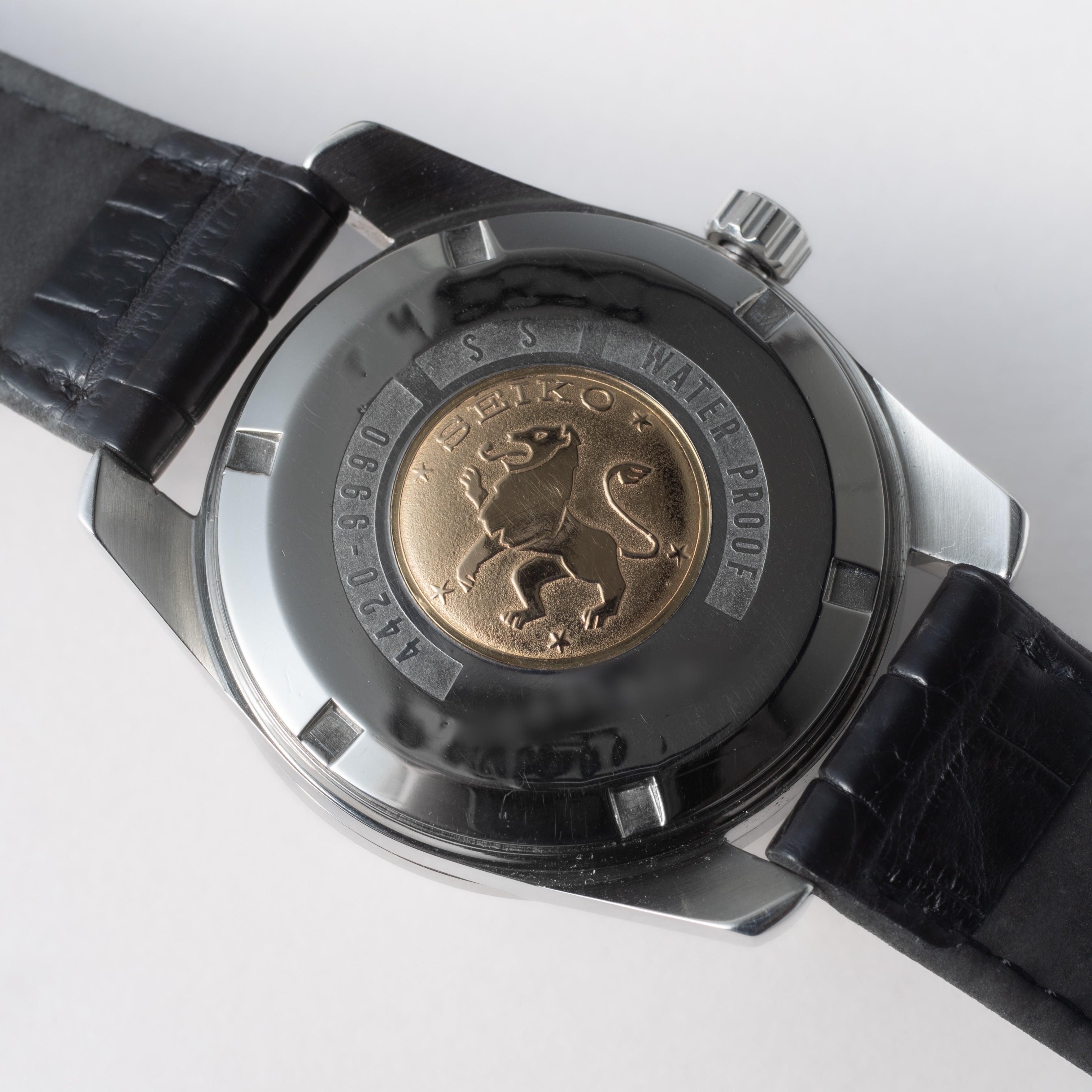 キングセイコー クロノメーター 後期 1966年製 Ref.4420-9990 獅子メダル ロービート手巻き 純正尾錠付き