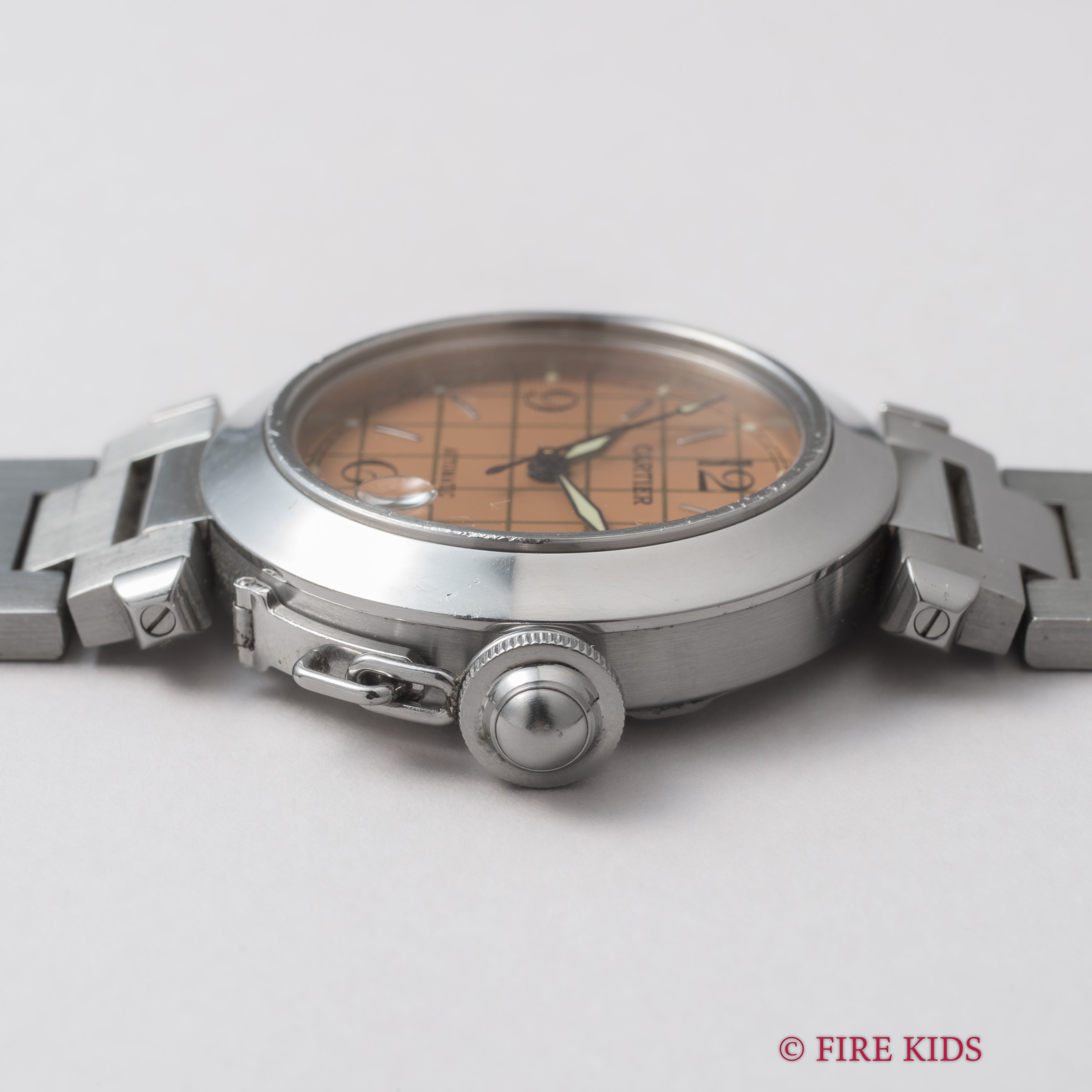 カルティエ パシャC 1990年代製 自動巻き Ref.2324 ピンクダイヤル