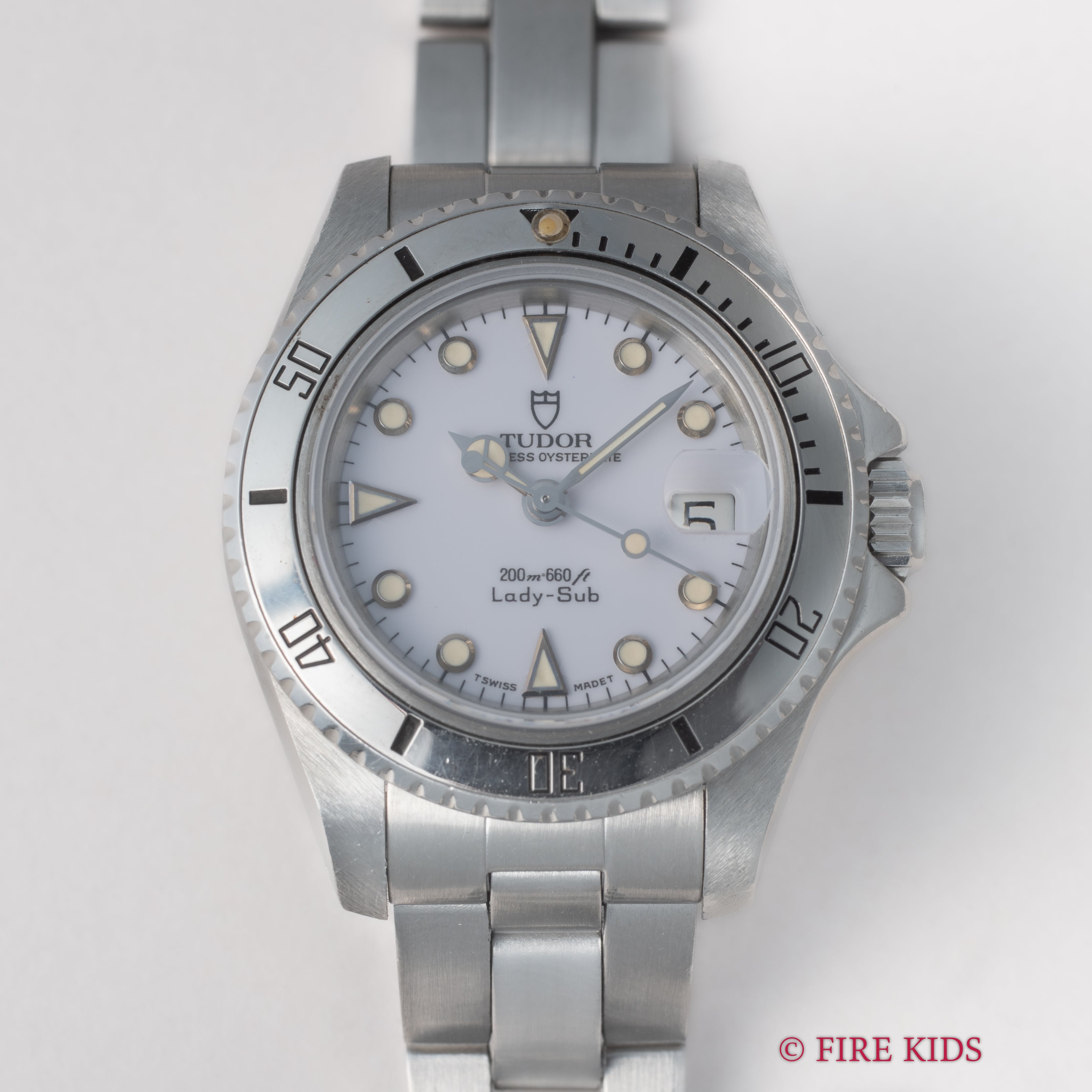 チューダー プリンセスオイスターデイト レディサブ パープルダイヤル 1992年製 Ref.96090 王冠リューズ