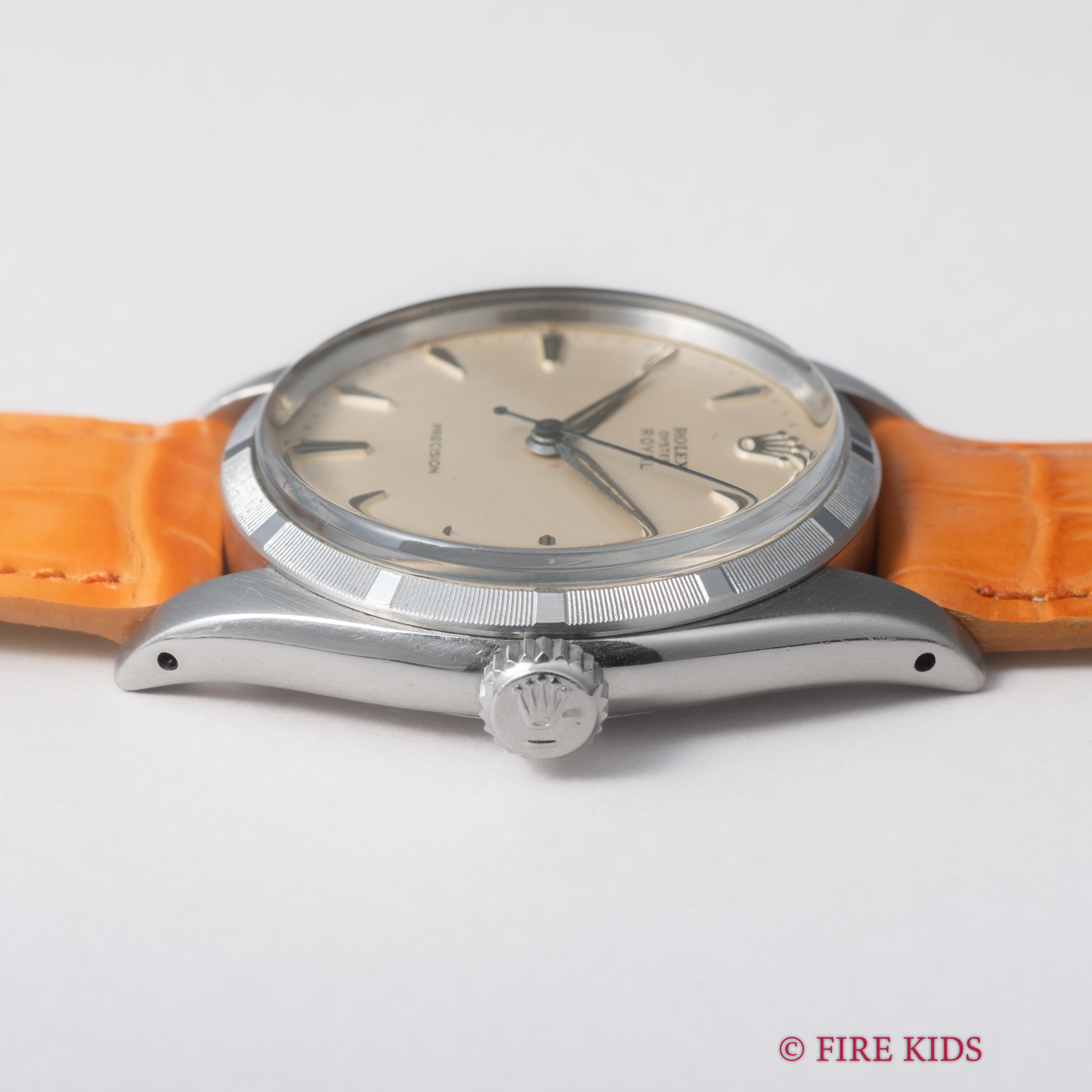 ロレックス オイスター ロイヤル 1959年製 手巻き Ref.6427 アイボリーダイヤル エンジンターンドベゼル
