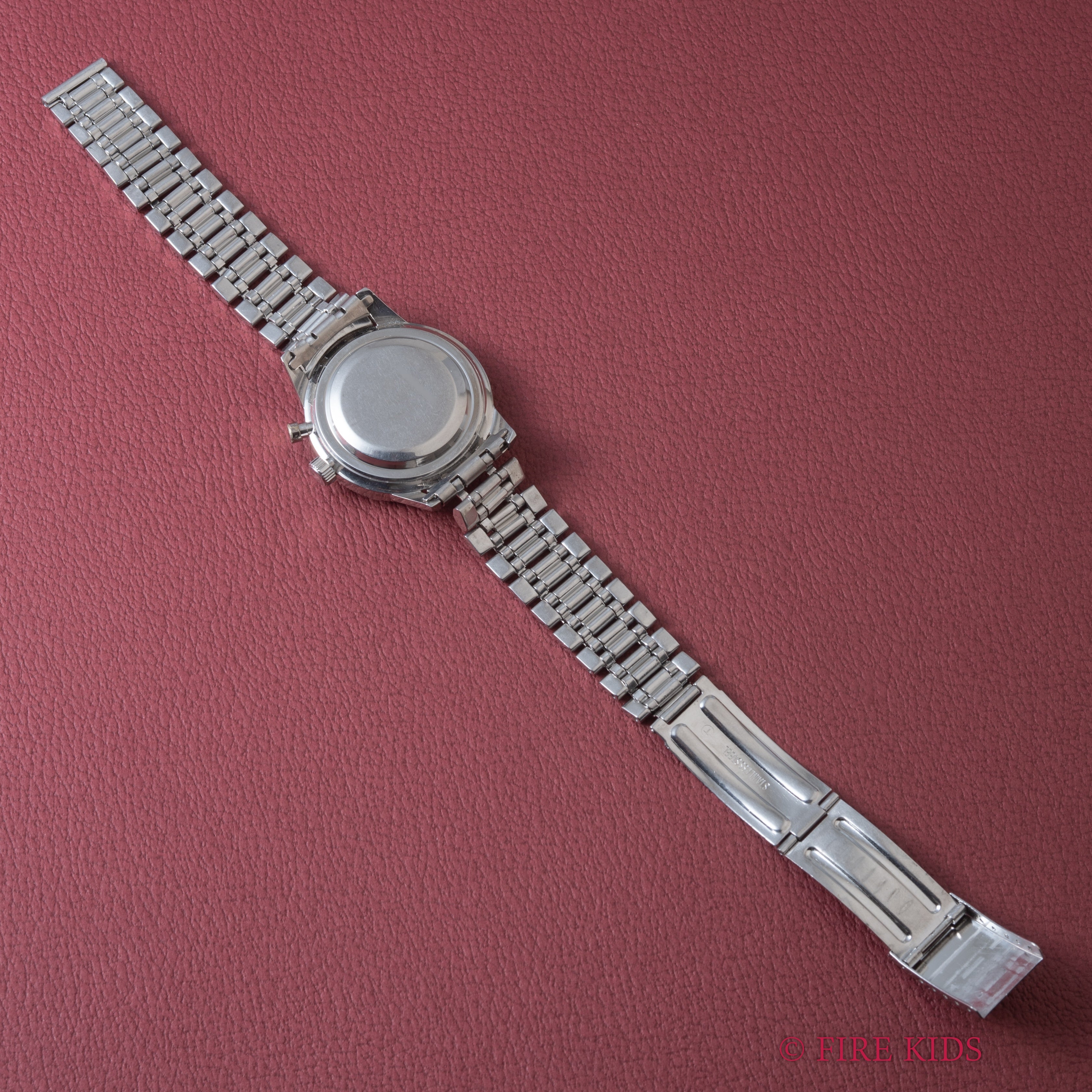 セイコー ワンプッシュクロノ 1964年製 Ref.5717-8990 手巻き カレンダー付き ステンレスベゼル 純正ブレス付き