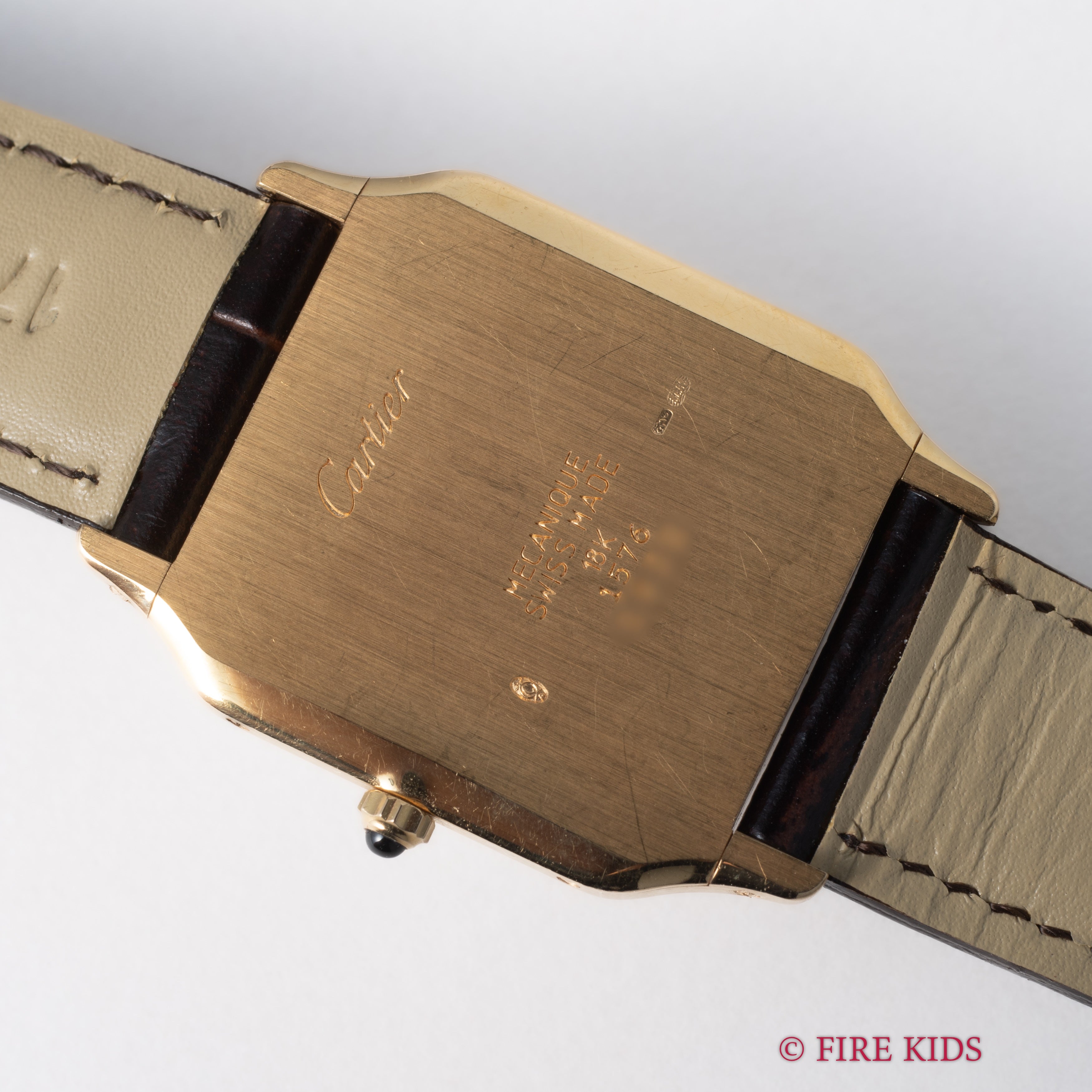 カルティエ 18金無垢サントス デュモン 1990年代製 Ref.1576 手