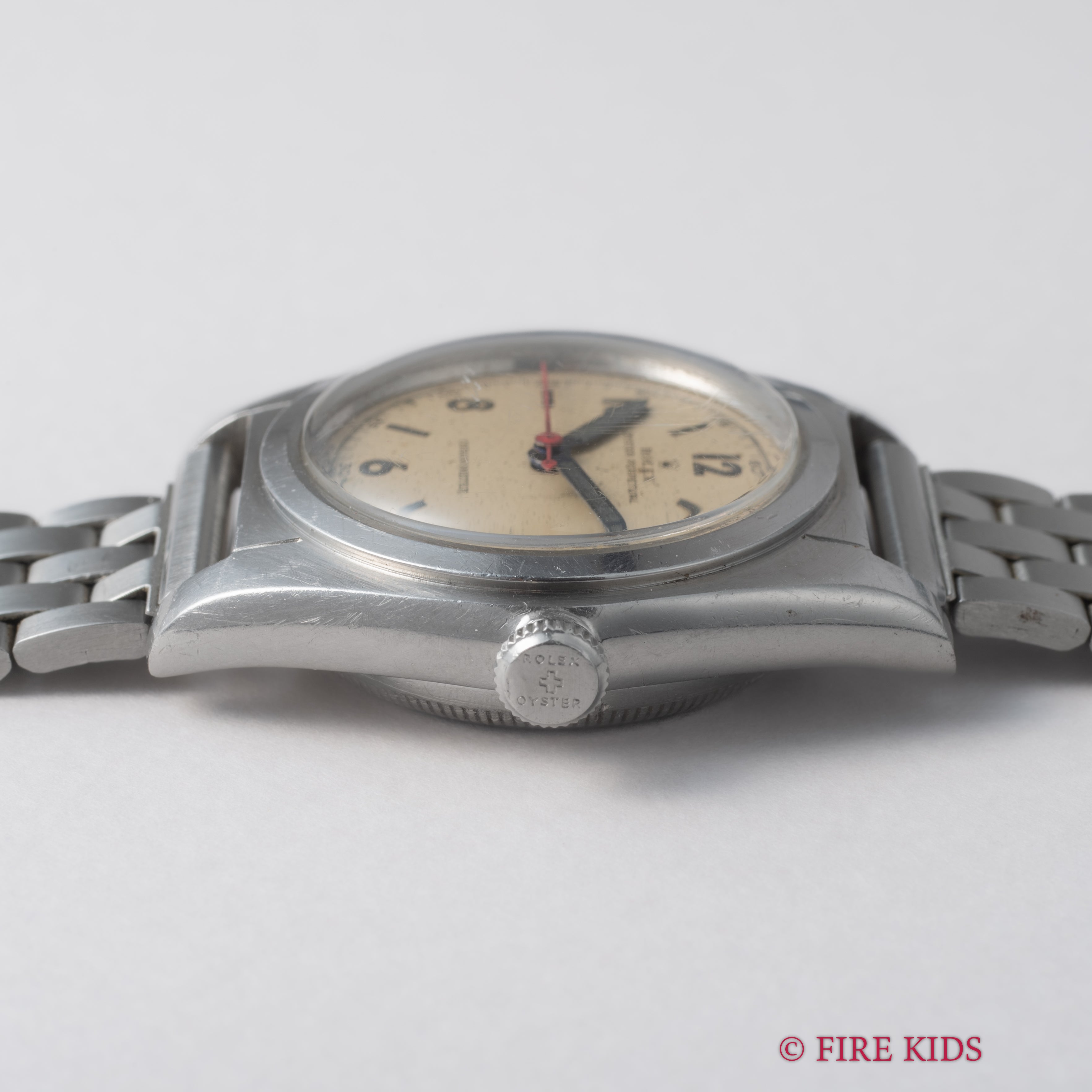 ロレックス バブルバック 1945年製 飛びアラビアダイヤル Ref.2940 純正バックル社外ブレス