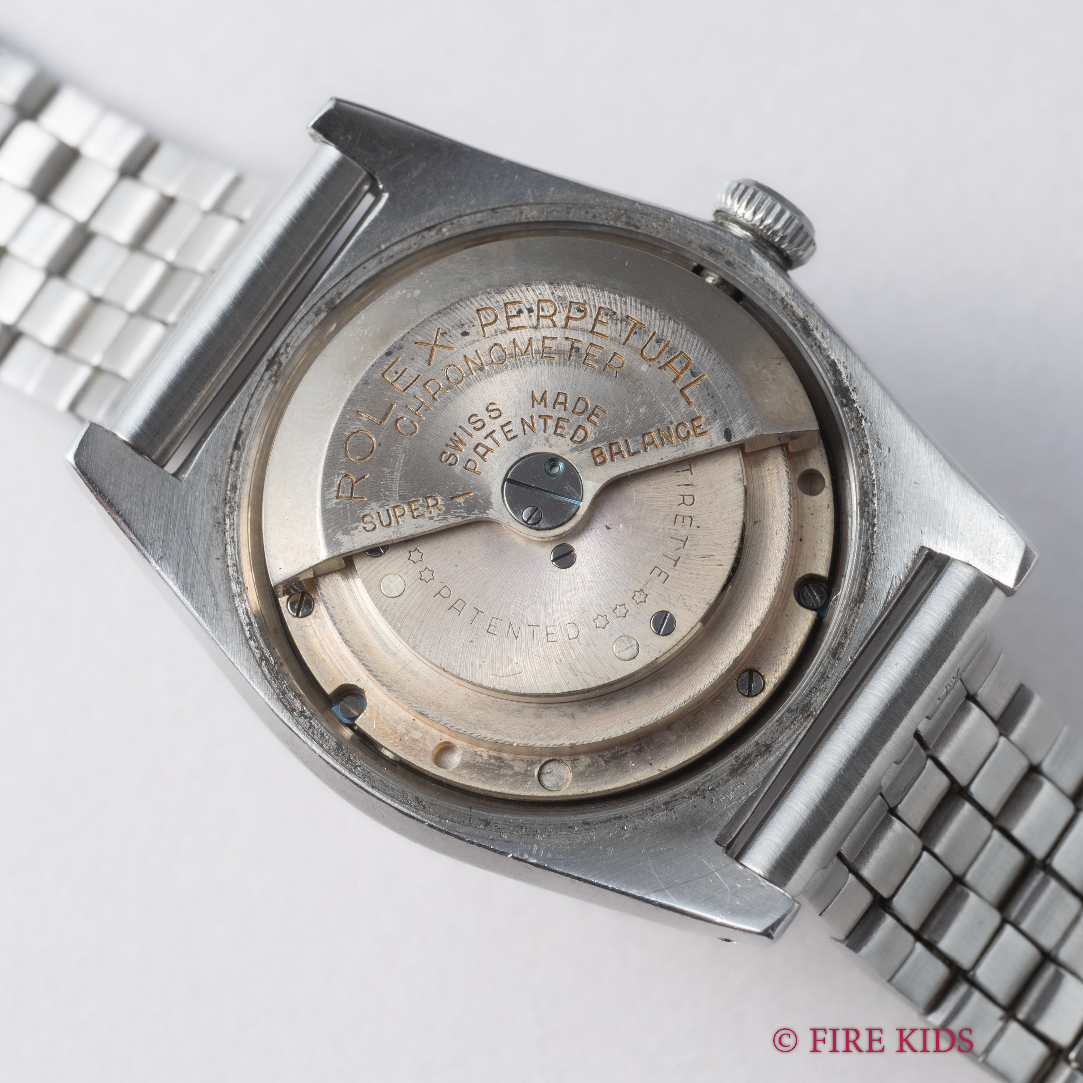 ロレックス バブルバック 1945年製 飛びアラビアダイヤル Ref.2940 純正バックル社外ブレス