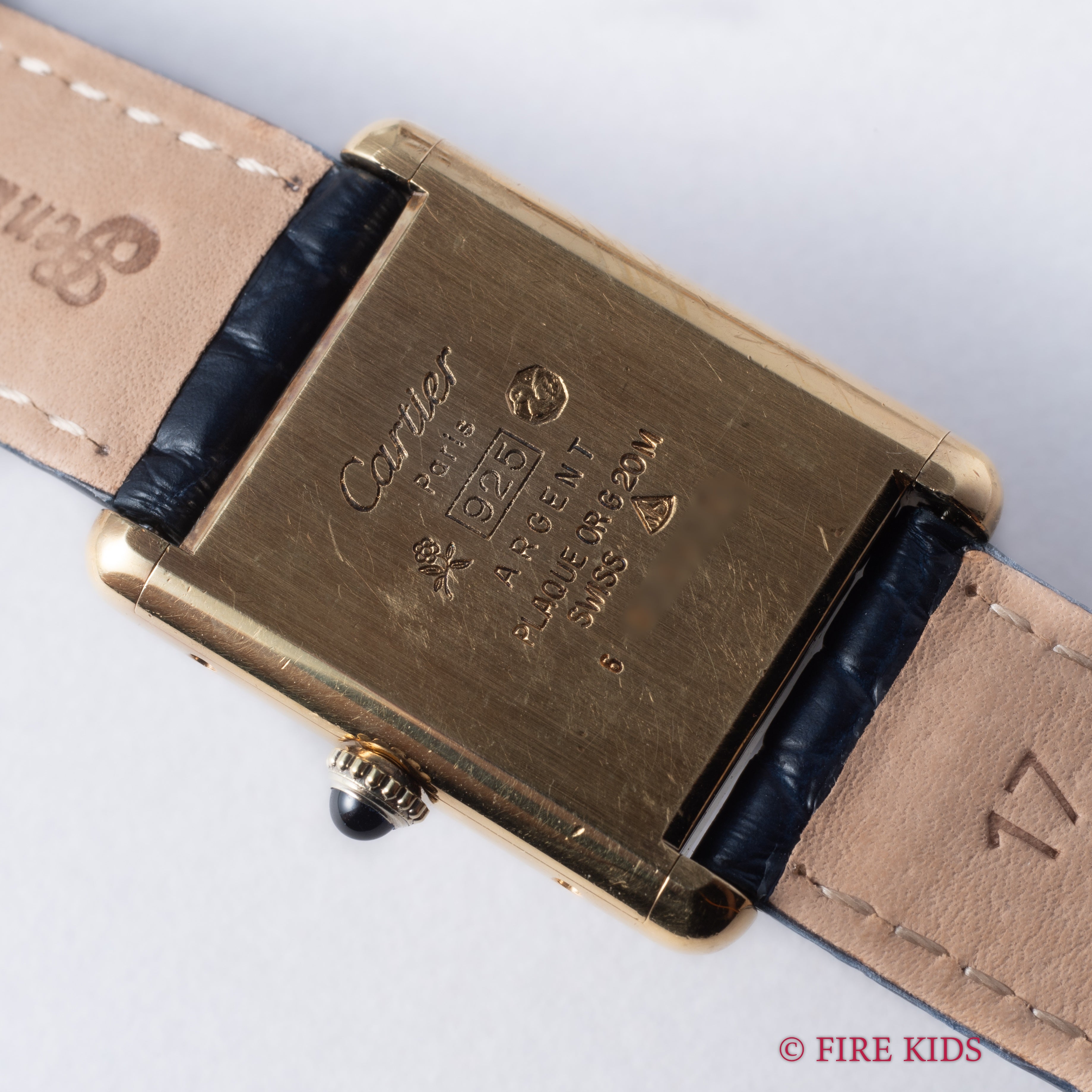 ’70年代　Cupillard Rieme タンク手巻き　全ローマ SELECT INC. [CARTIER マストタンク LMサイズ ラピスブルー文字