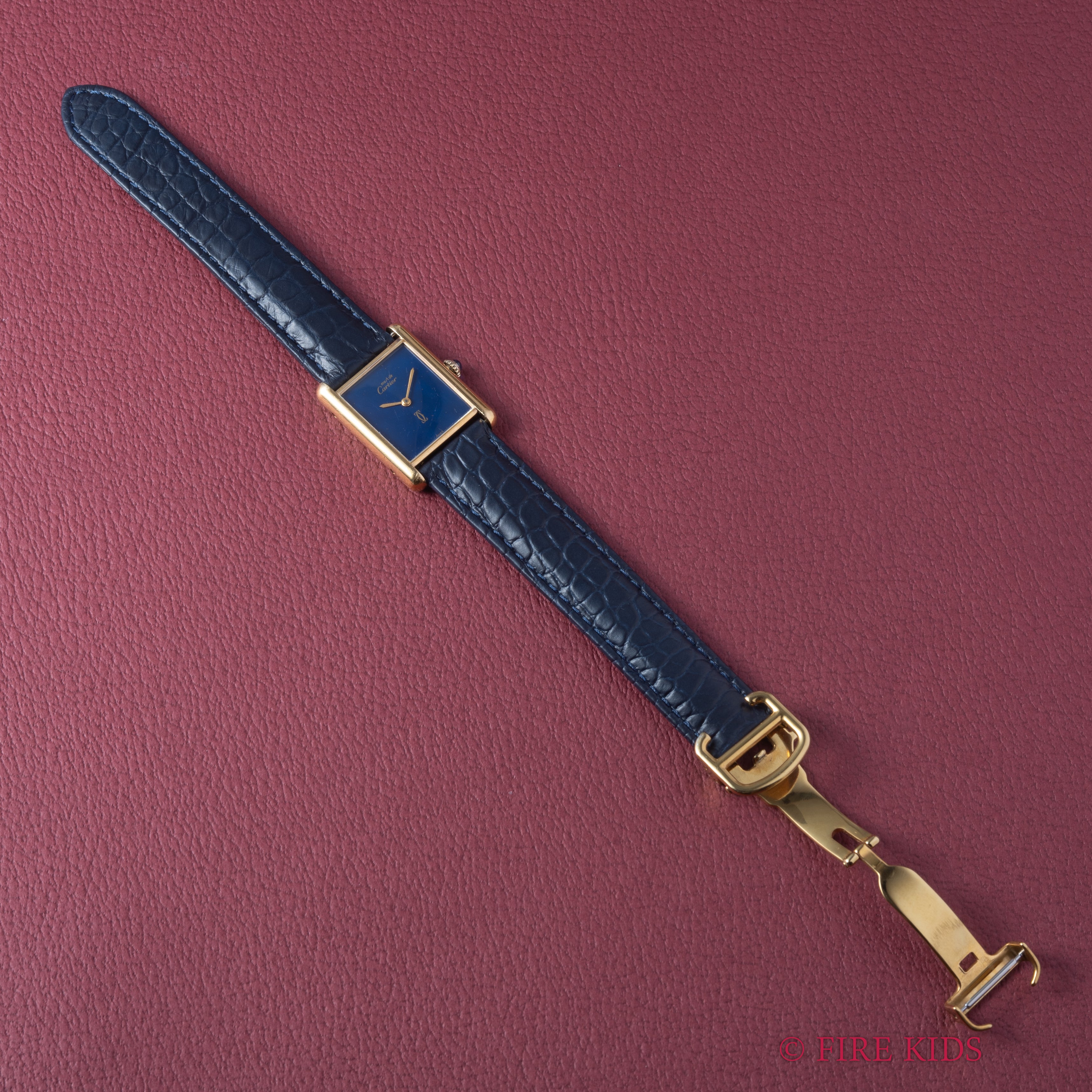 カルティエ マストタンク 1980年代製 LMサイズ 手巻き ラピスラズリダイヤル