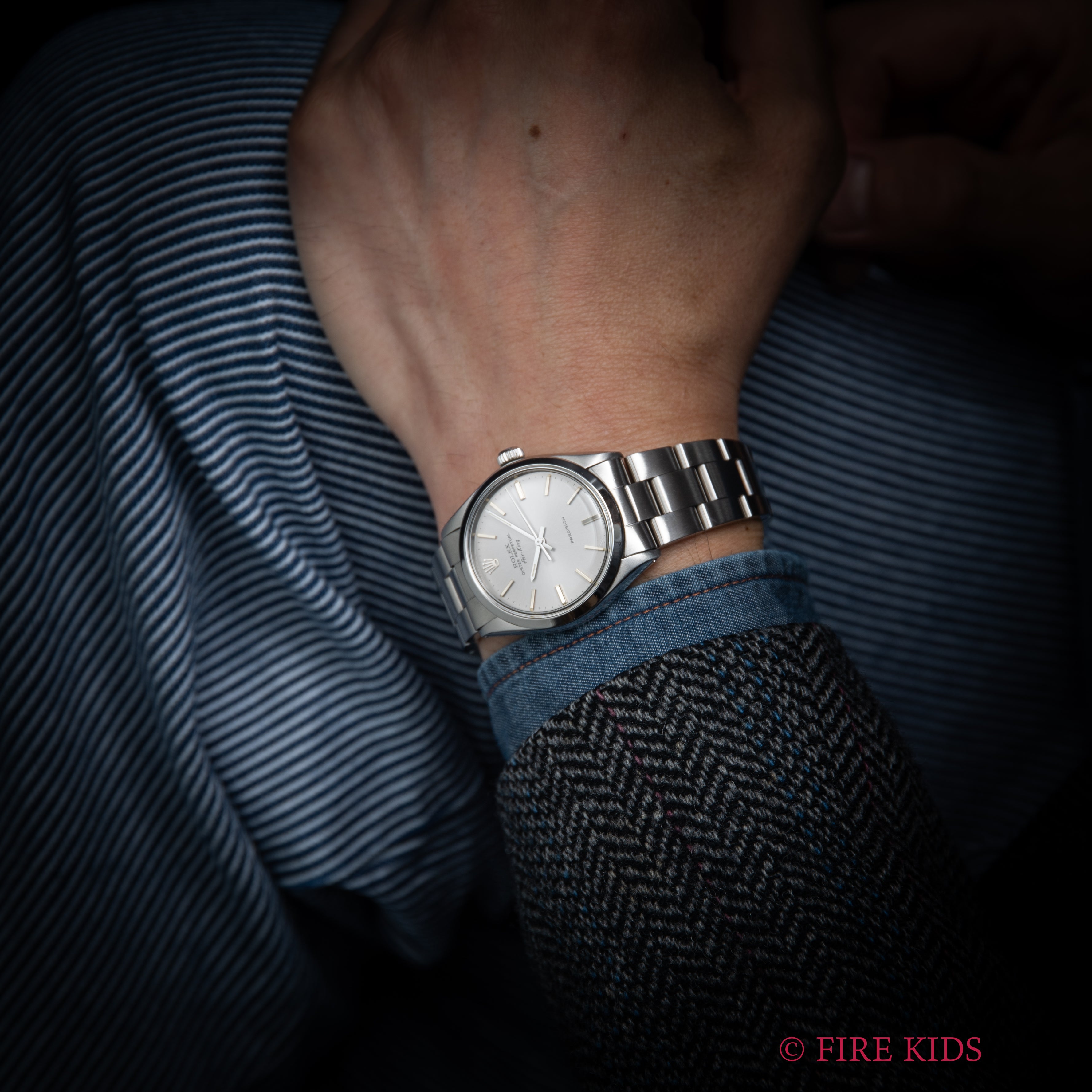 ロレックス エアキング 1980年製(昭和55年製) グレーダイヤル