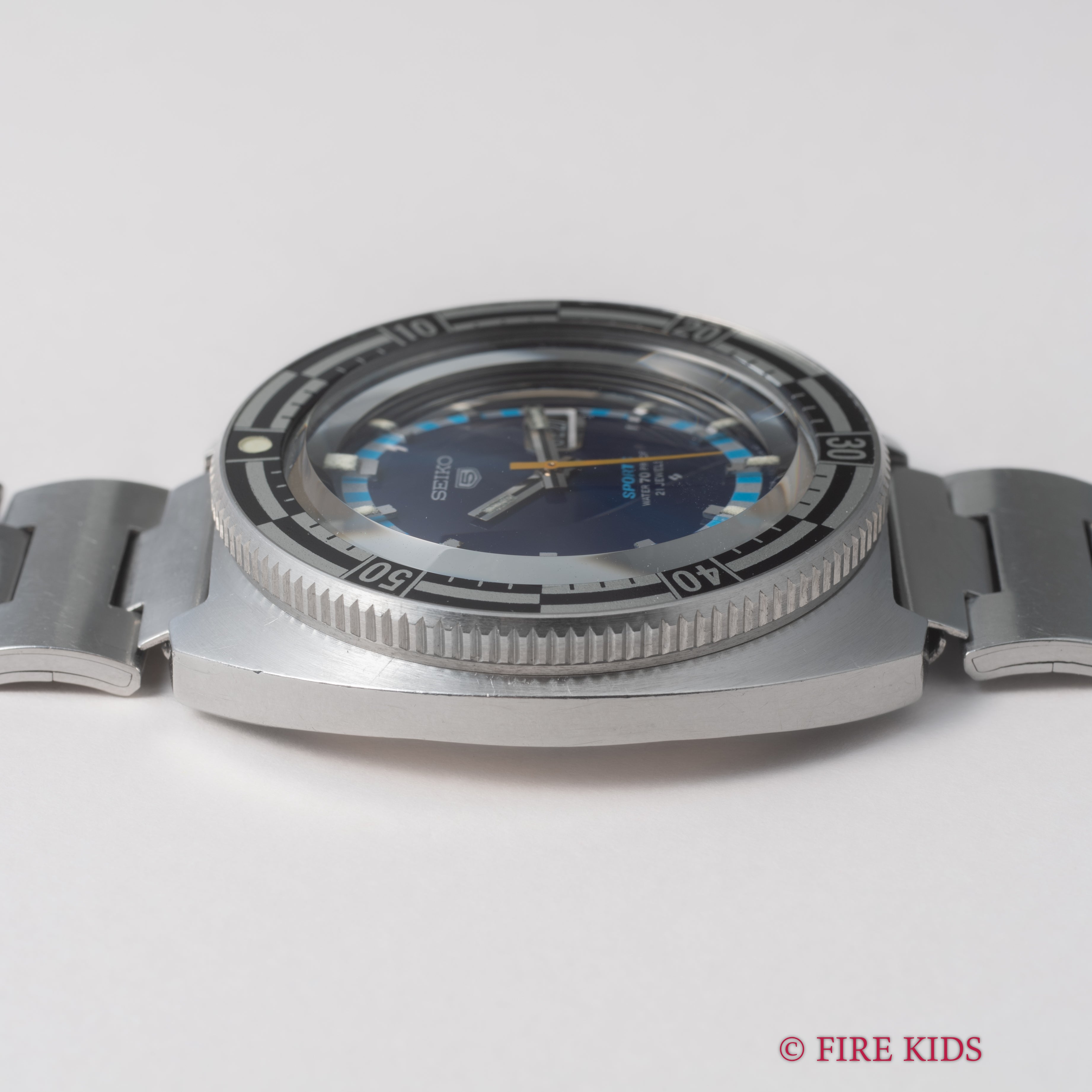 セイコー5スポーツ 1969年製 Ref.6119-8300 回転ベゼル デイデイト自動巻き 純正ブレス