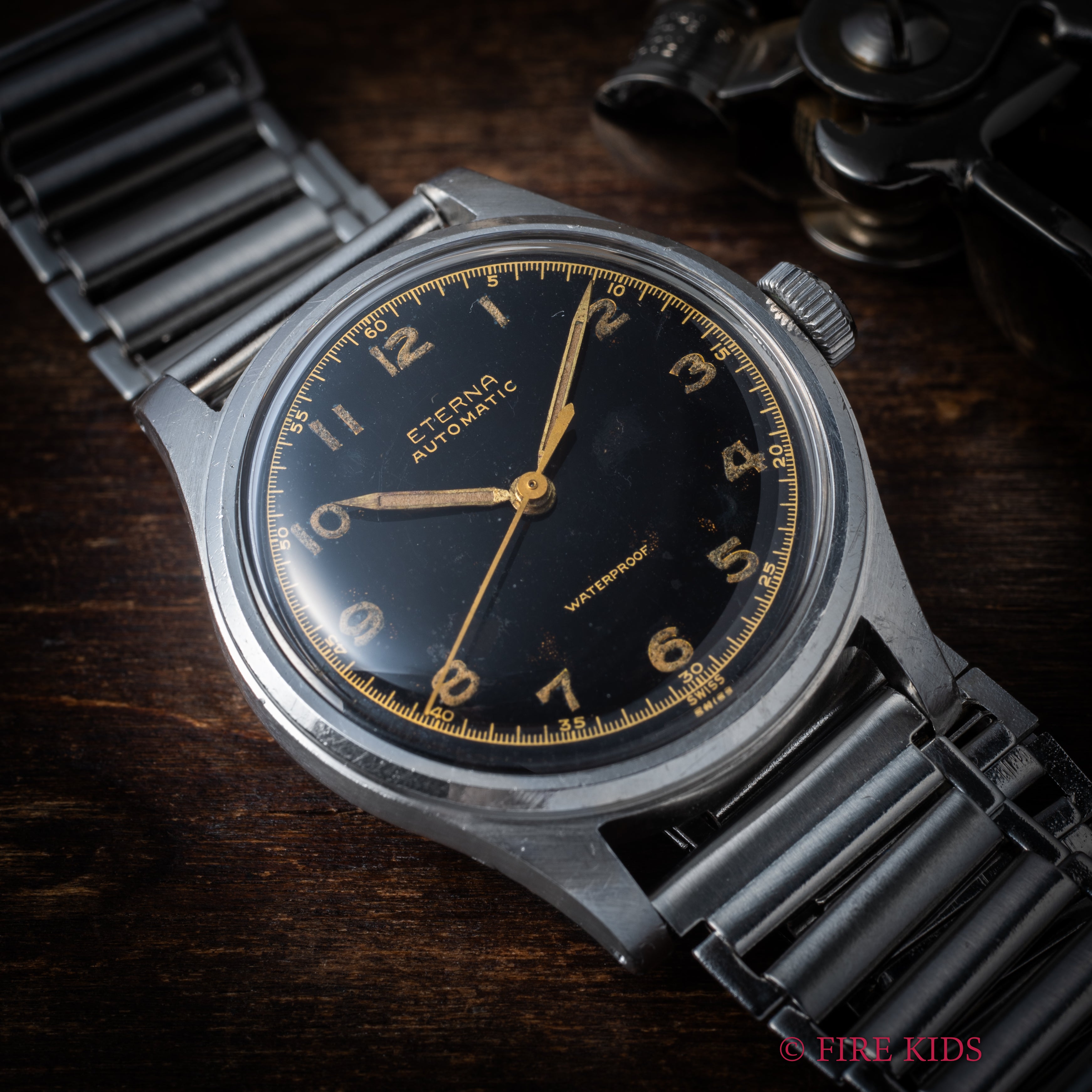 アンナミラーズ　オリジナルペンダント エテルナ ハーフローター ブラックミラーアラビアダイヤル 1940