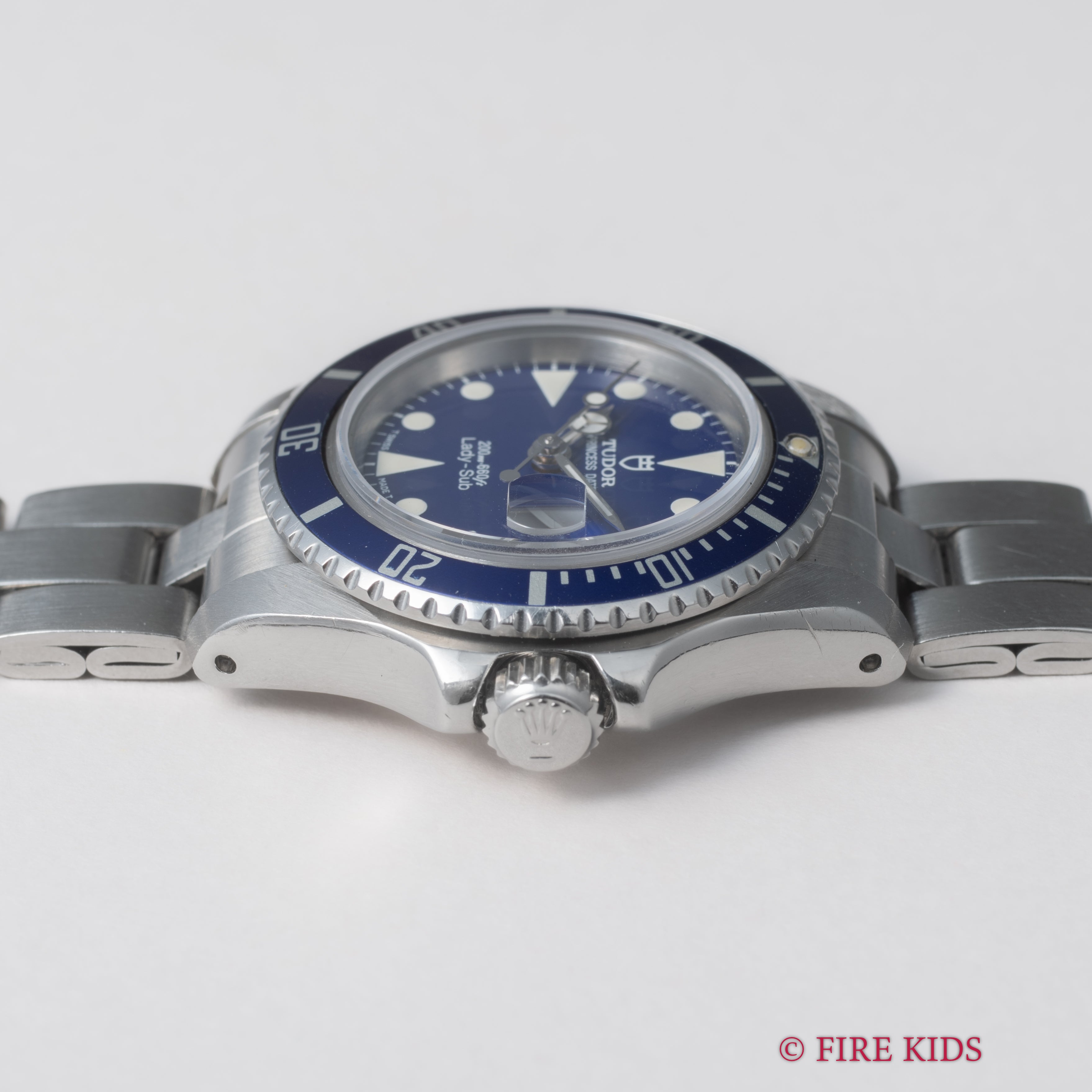 チューダー プリンセスオイスターデイト レディサブ 1992年製 Ref.96090 王冠リューズ 箱,ギャラ,冊子付き