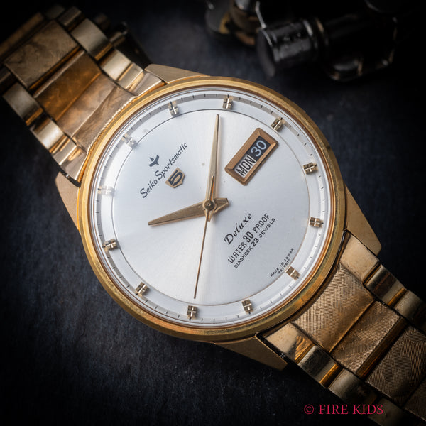 【OH済み】セイコー5 スポーツマチック 1964年 Seiko5 セイコー 5スポーツマチックデラックス EGPケース 1964年製 自動