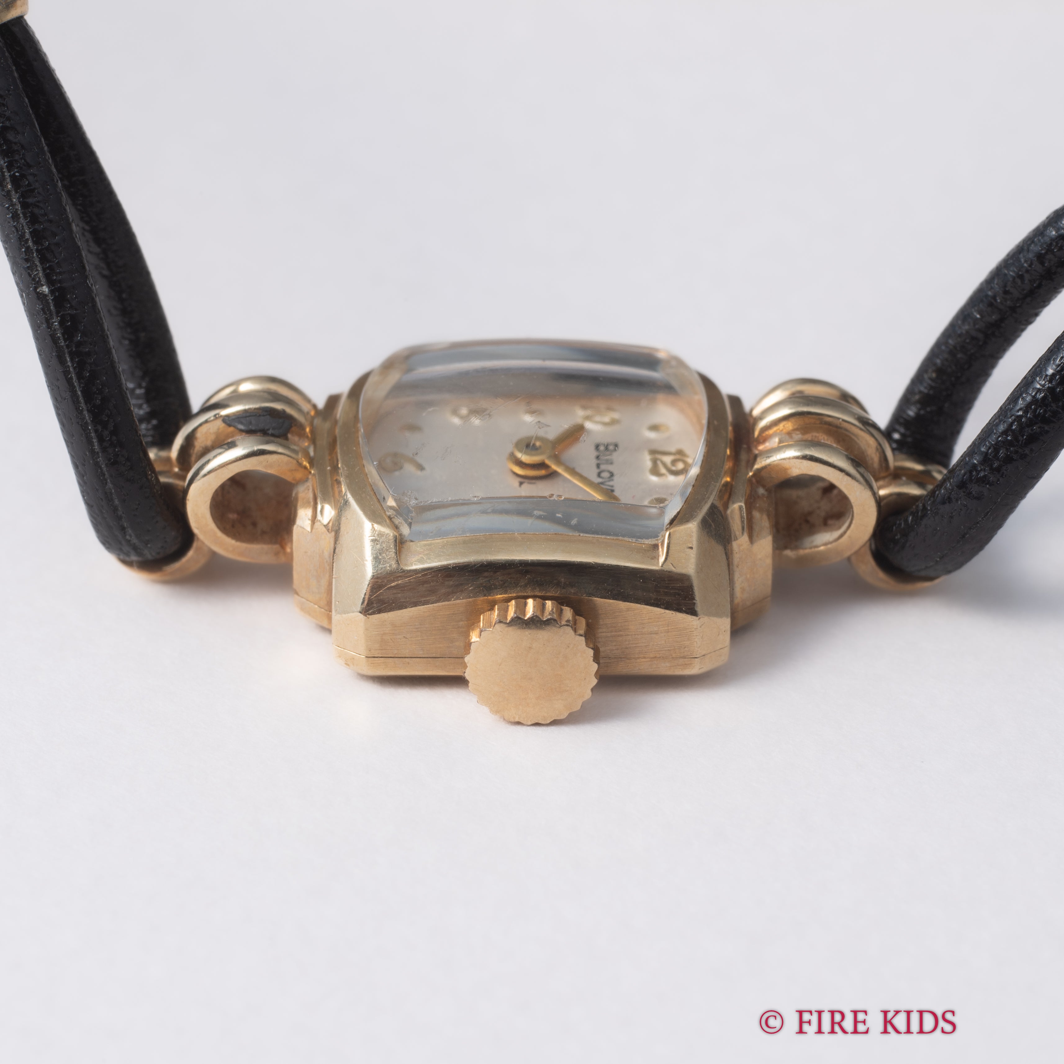 【美品】BULOVA レディース時計　10K ゴールド　ヴィンテージ 腕時計 Vintage 10k Rolled Gold Plate Bulova L4 Cuff Watch, WORKING