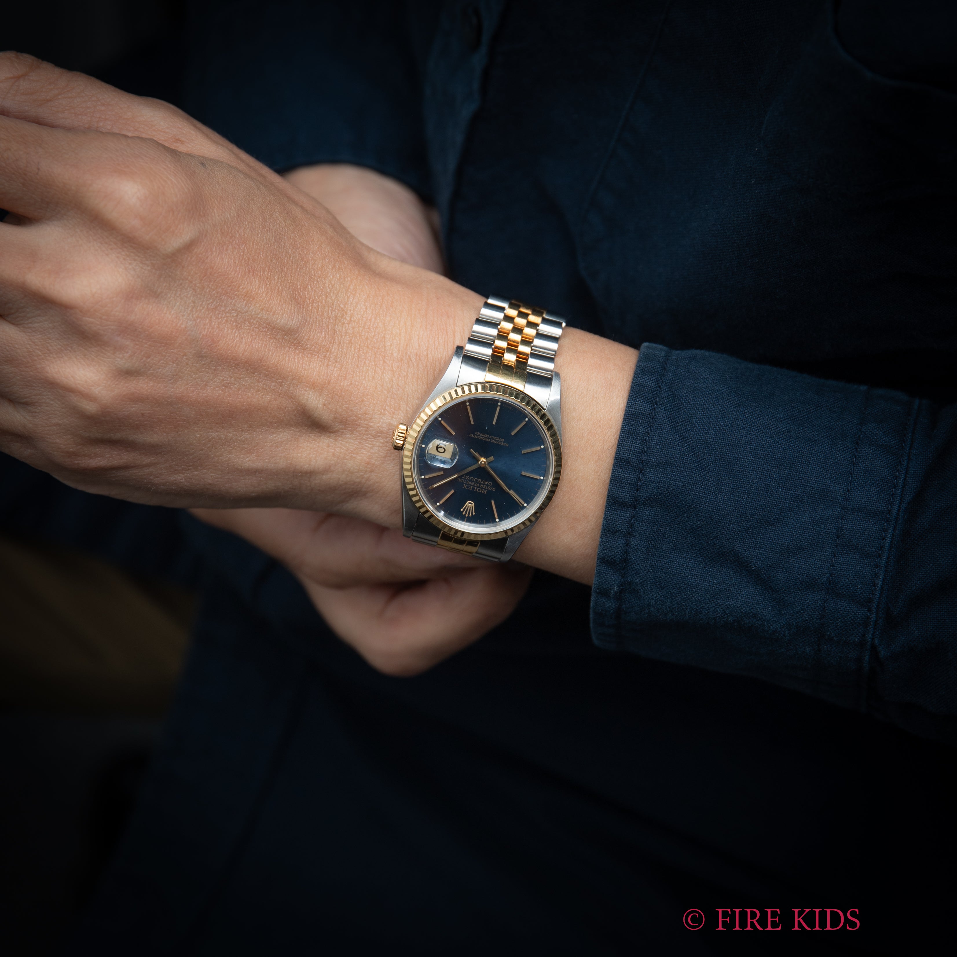 ロレックス 1993年製 デイトジャストコンビ ブルーダイヤル Ref.16233