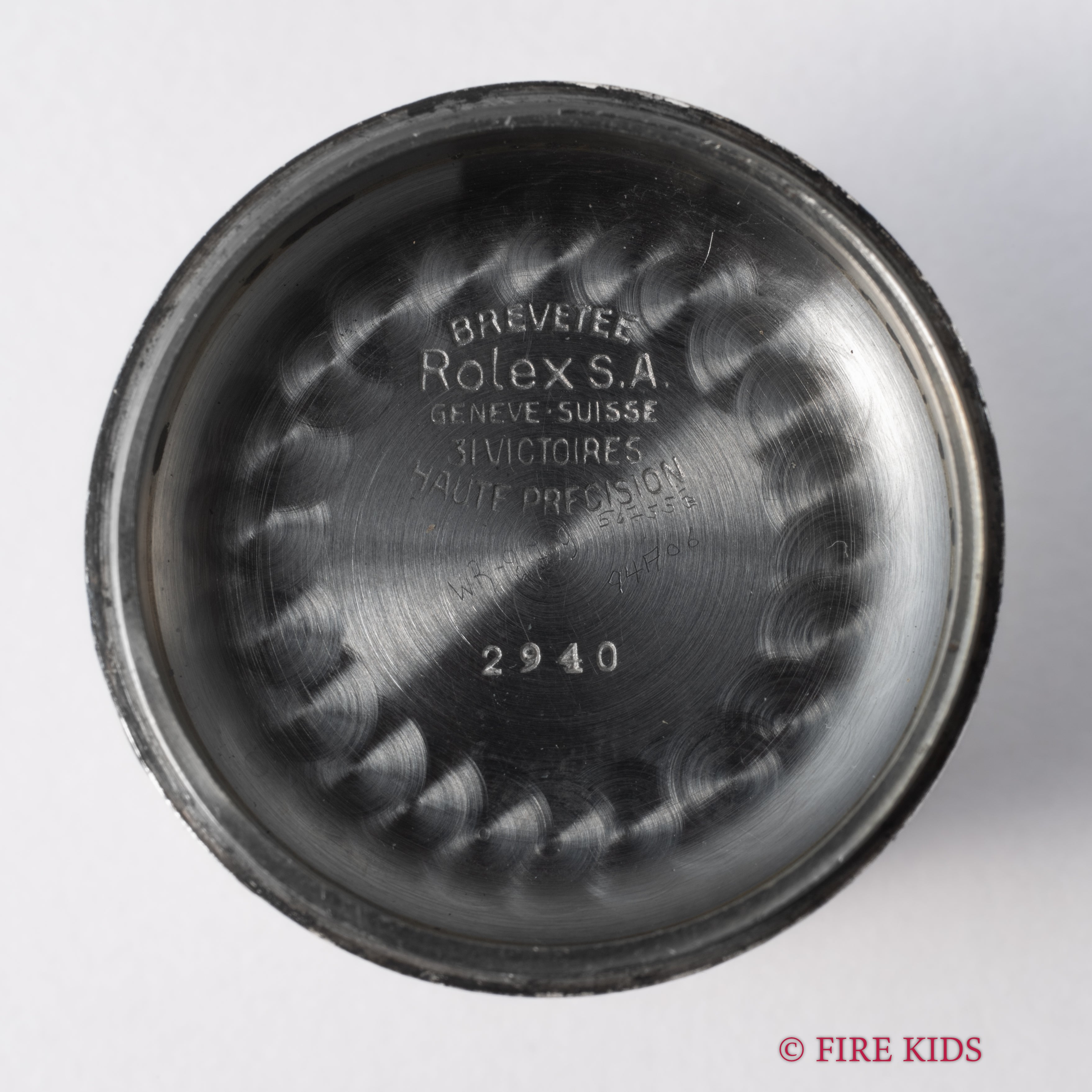 ロレックス バブルバック 1945年製 飛びアラビアダイヤル Ref.2940 社外バンブーブレス