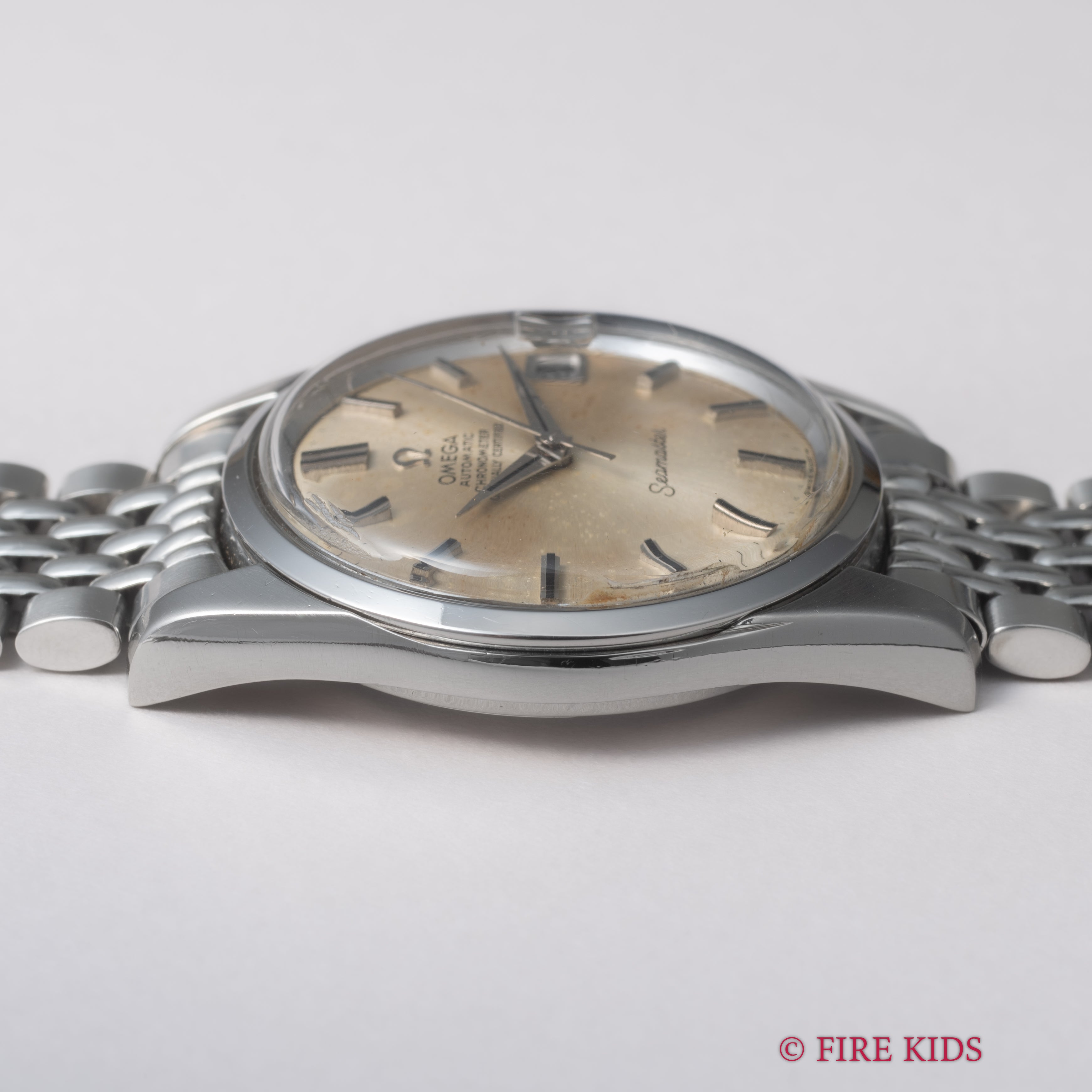 オメガ シーマスター 1969年製 Ref.168.010SP クロノメーター オートマチック Cal.564 純正ライスブレス付き　