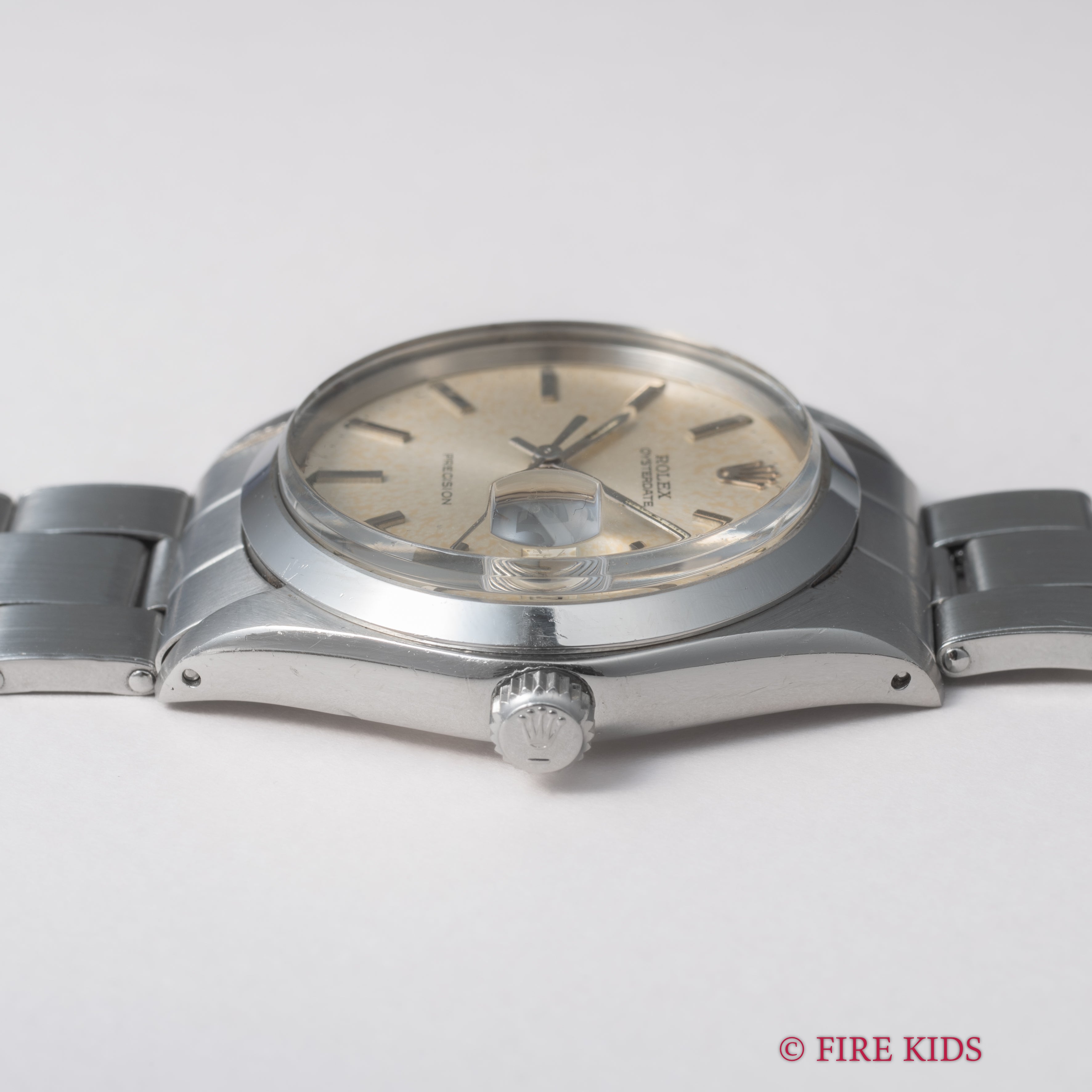 ロレックス オイスターデイト 1969年製 Ref.6694 シルバーダイヤル リベットブレス