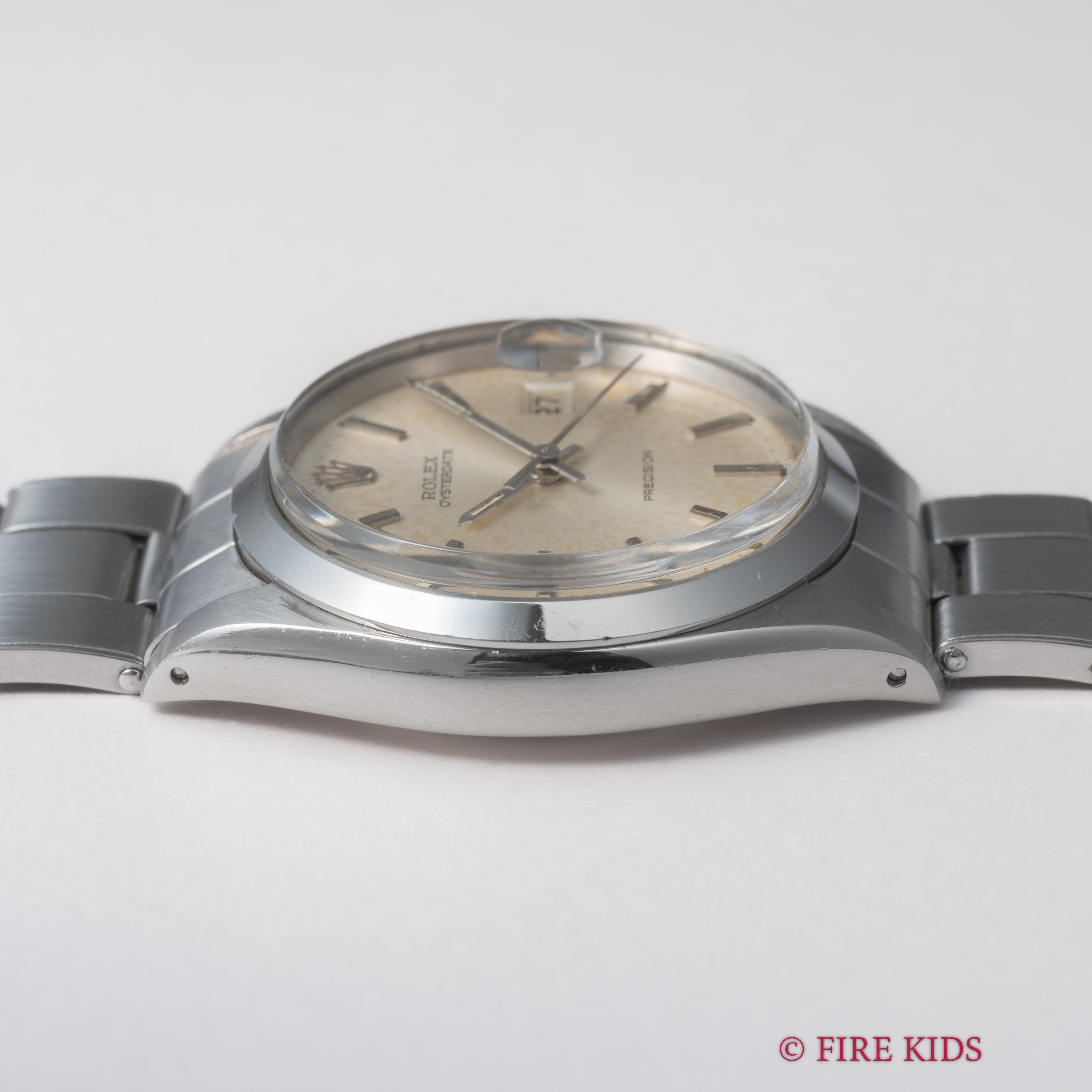 ロレックス オイスターデイト 1969年製 Ref.6694 シルバーダイヤル リベットブレス