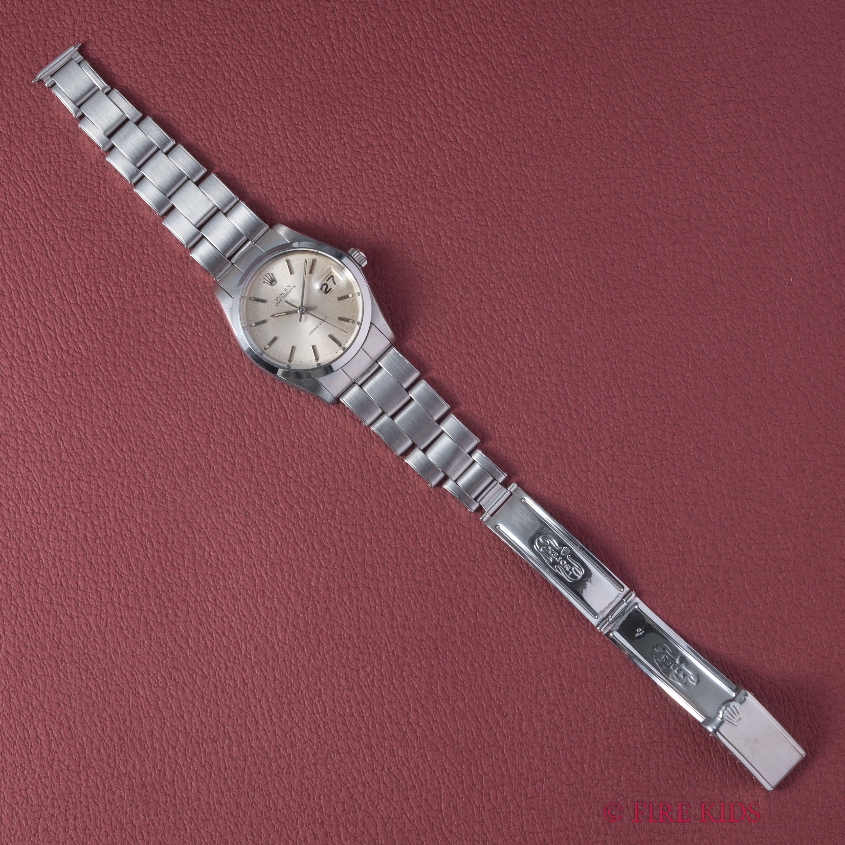 ロレックス オイスターデイト 1969年製 Ref.6694 シルバーダイヤル リベットブレス