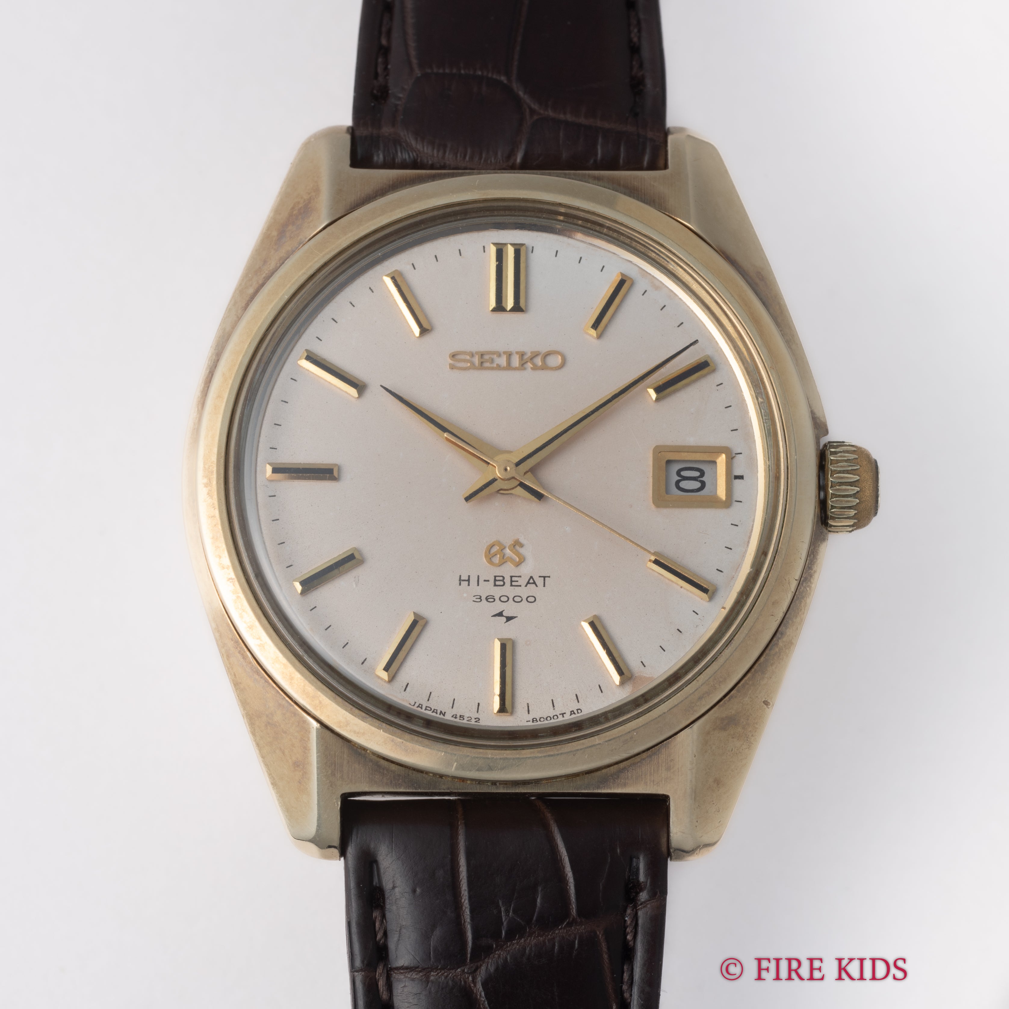 グランドセイコー 1970年製(昭和45年製） 手巻10振動 Ref.4520-8000 キャップゴールド 45GS パティーナダイヤル