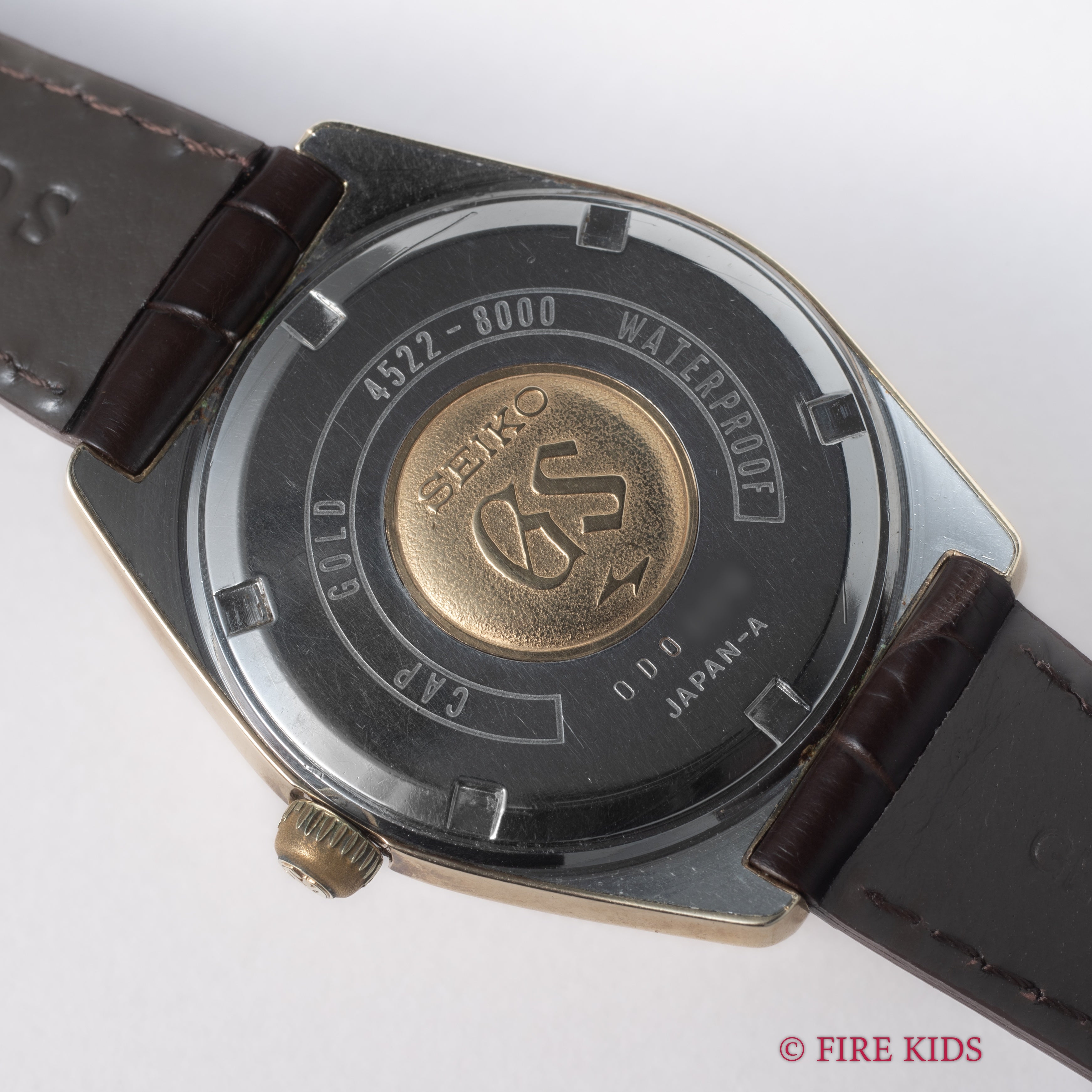 グランドセイコー 1970年製(昭和45年製） 手巻10振動 Ref.4520-8000 キャップゴールド 45GS パティーナダイヤル