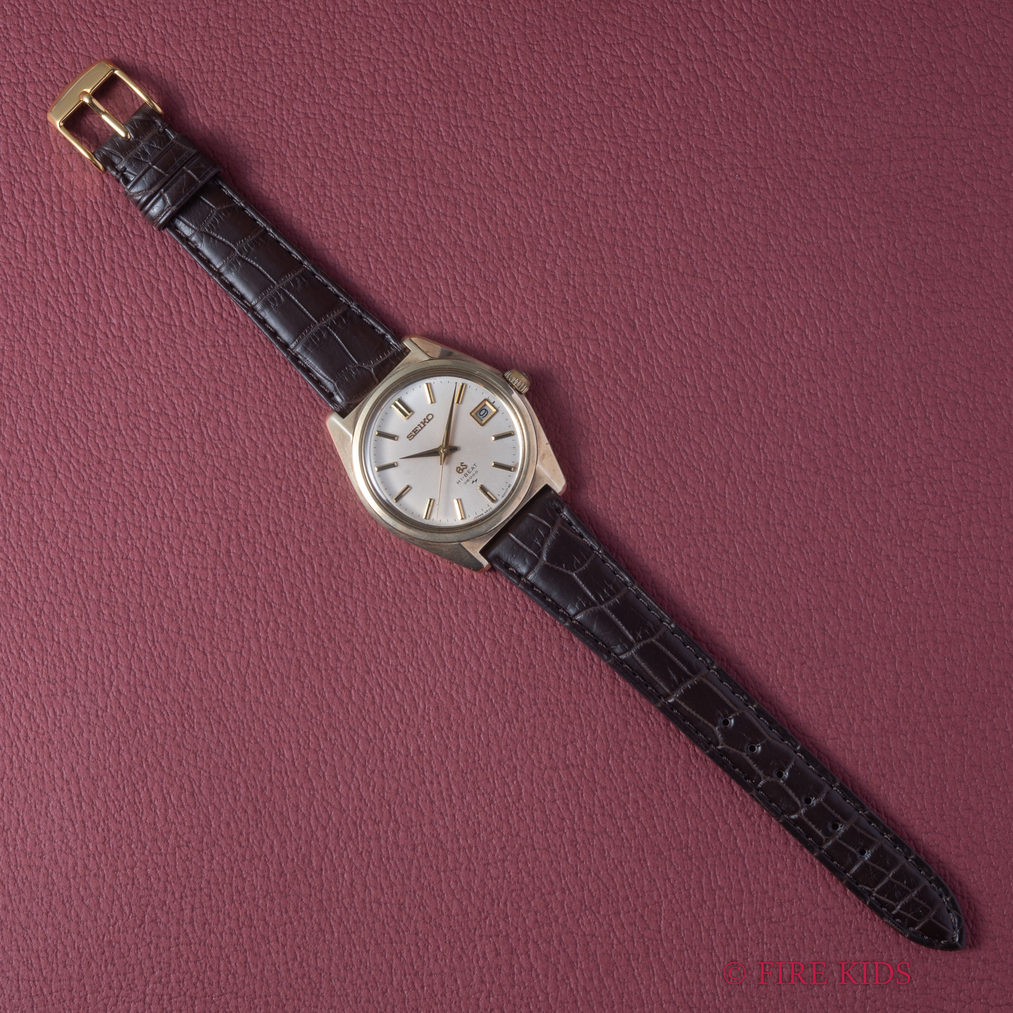 グランドセイコー 1970年製(昭和45年製） 手巻10振動 Ref.4520-8000 キャップゴールド 45GS パティーナダイヤル
