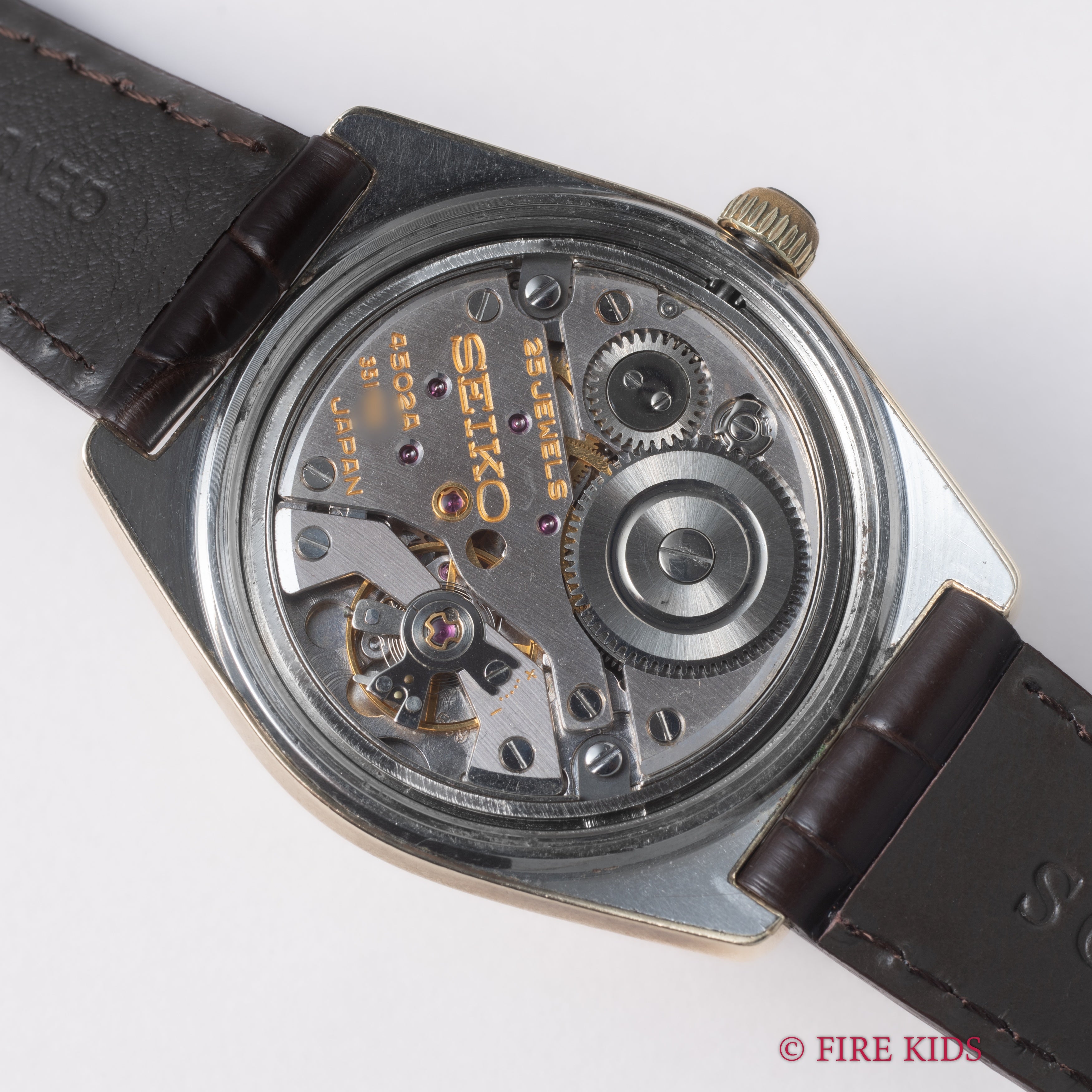 グランドセイコー 1970年製(昭和45年製） 手巻10振動 Ref.4520-8000 キャップゴールド 45GS パティーナダイヤル