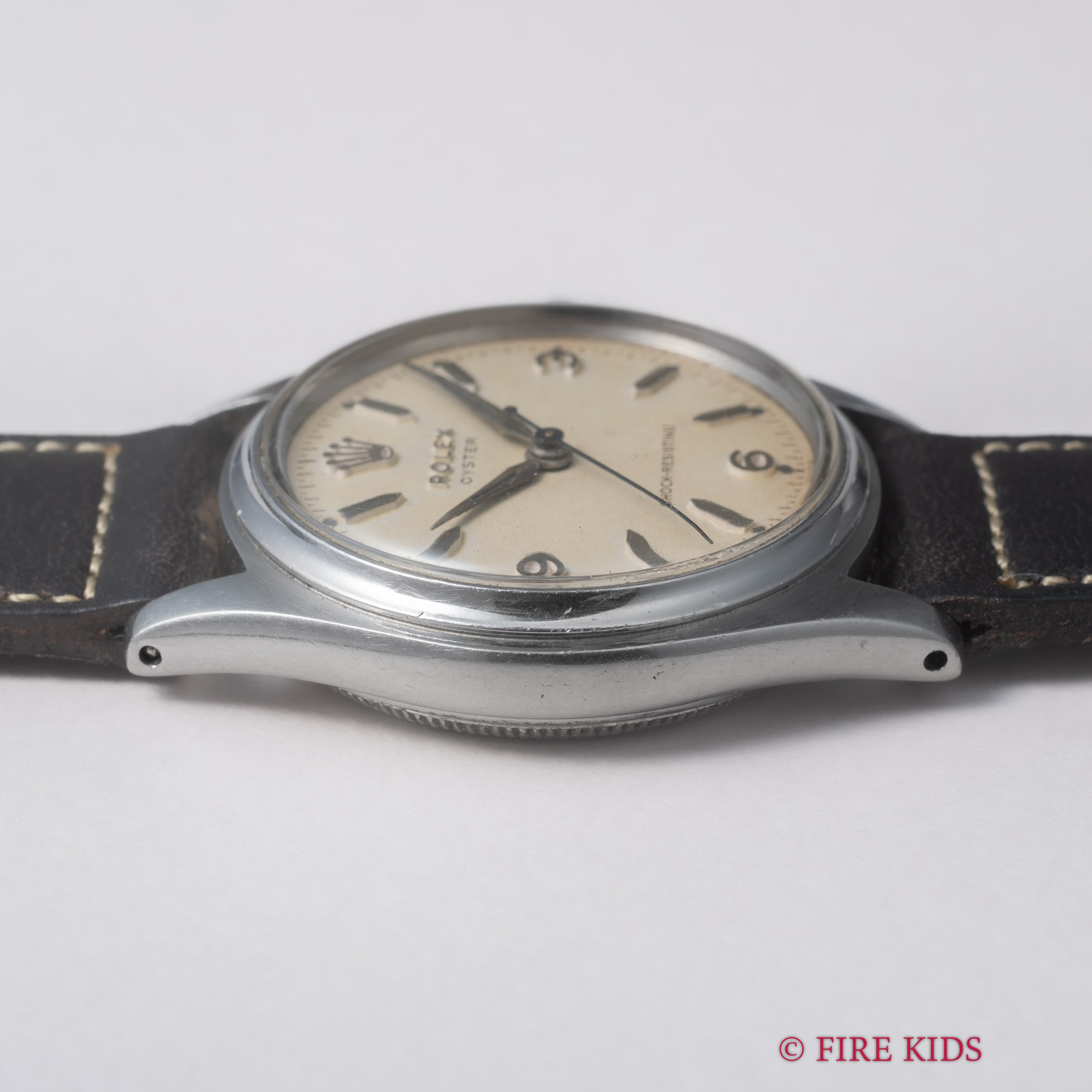 ROLEX 自動巻き ブラックダイヤル 時計 ロレックス/ビッグオイスターパーペチュアル/ミラーダイヤル