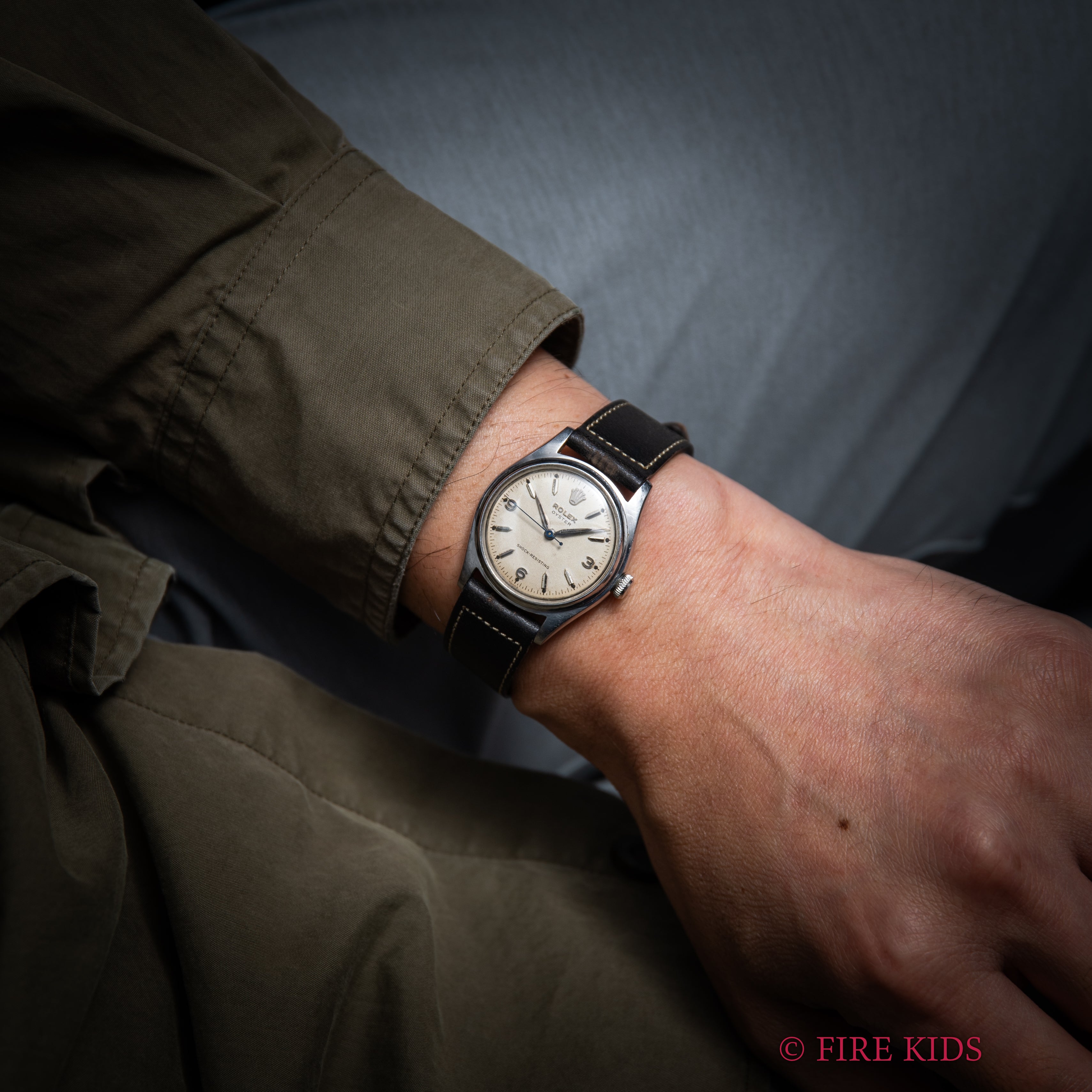 ロレックス オイスター 1945年製 Ref.4444 飛びアラビアダイヤル