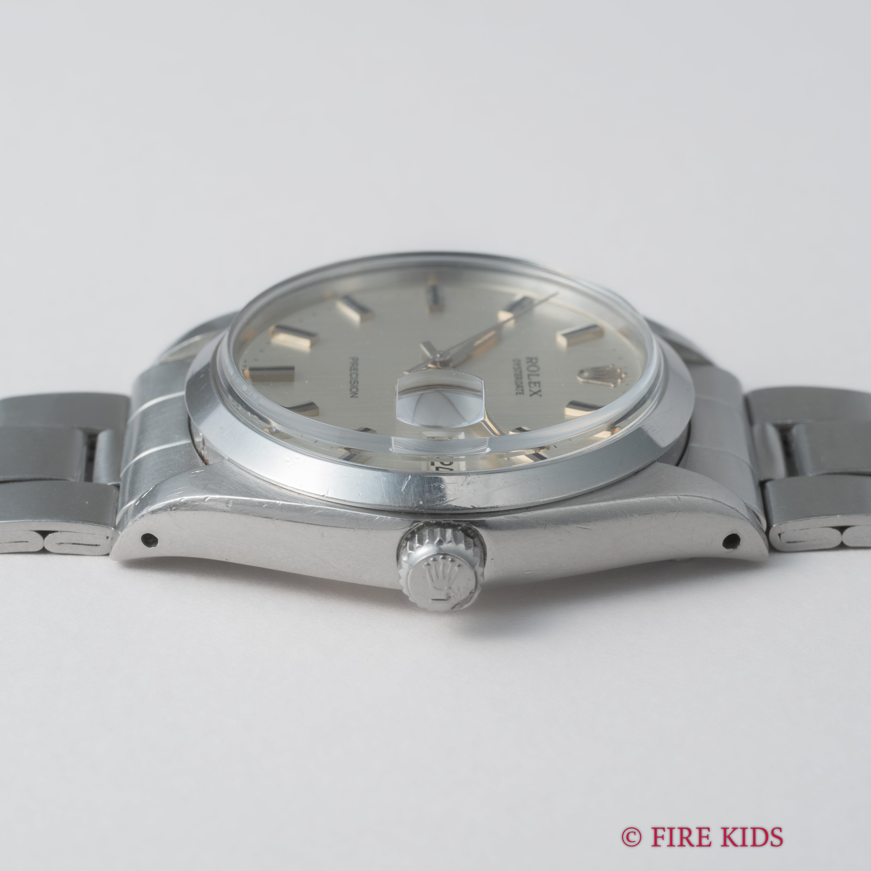 ロレックス オイスターデイト 1972年製 Ref.6694 シルバーダイヤル 純正巻きブレス