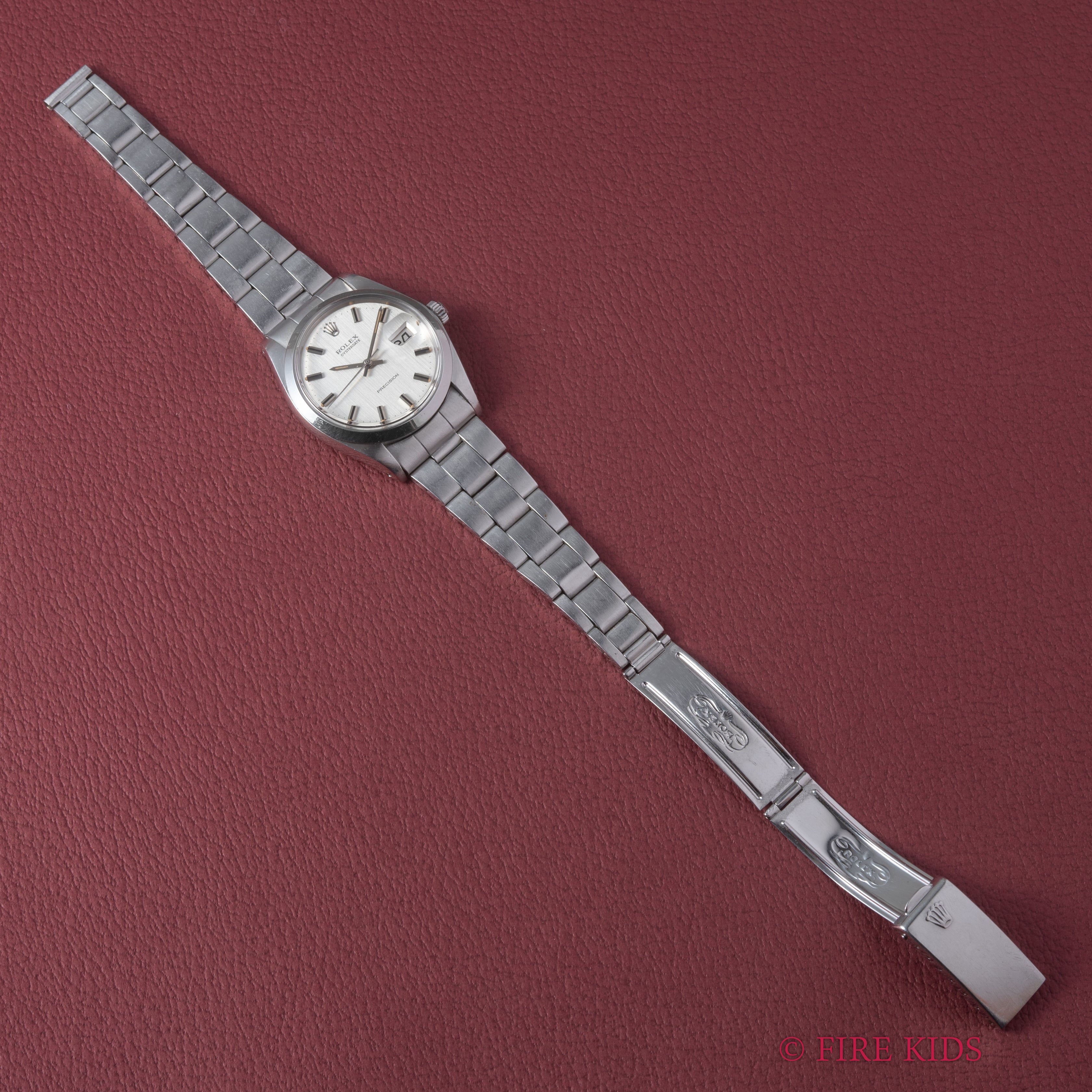 ロレックス オイスターデイト 1972年製 Ref.6694 シルバーダイヤル 純正巻きブレス