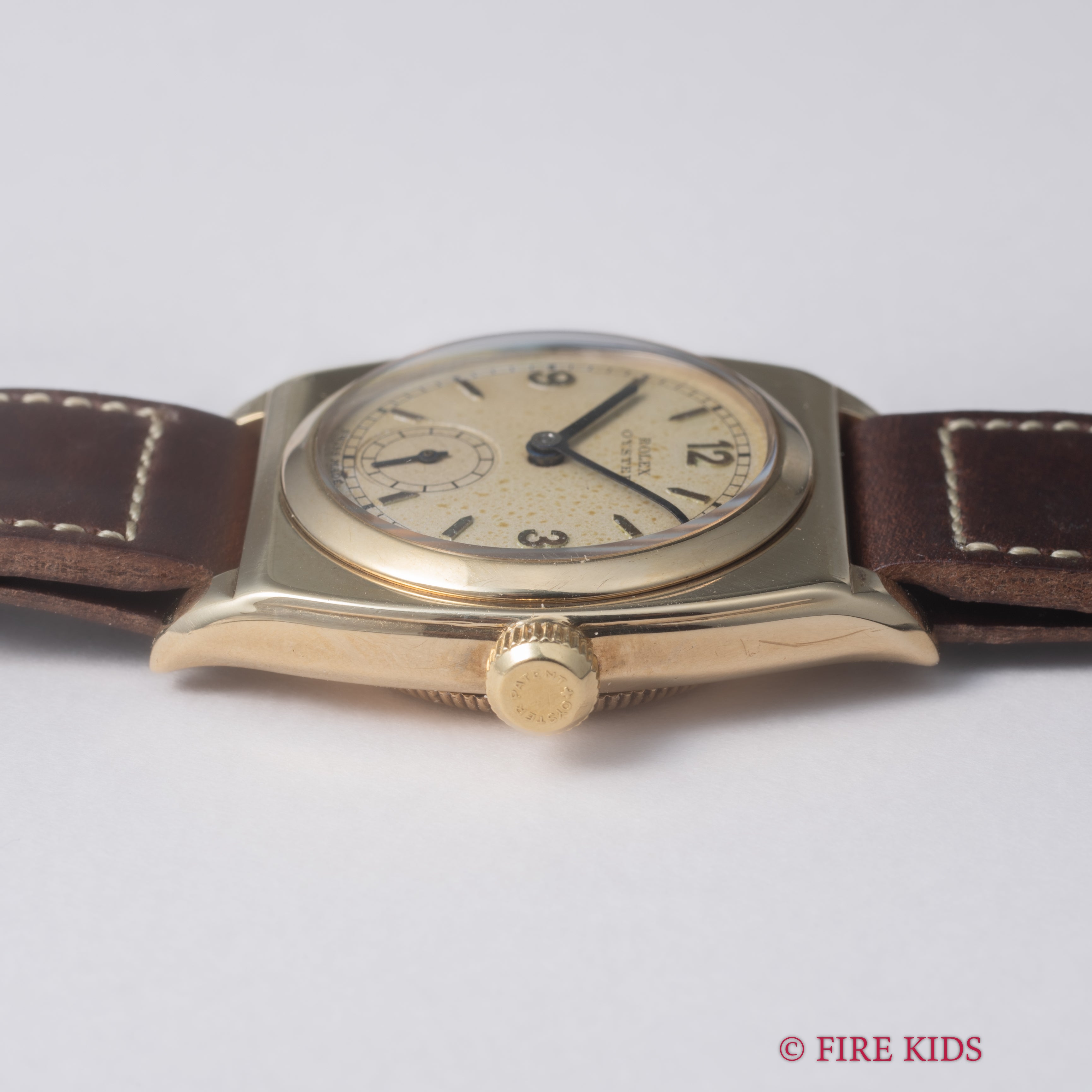 ロレックス 9金無垢オイスター バイセロイケース 1933年製 スモールセコンド手巻