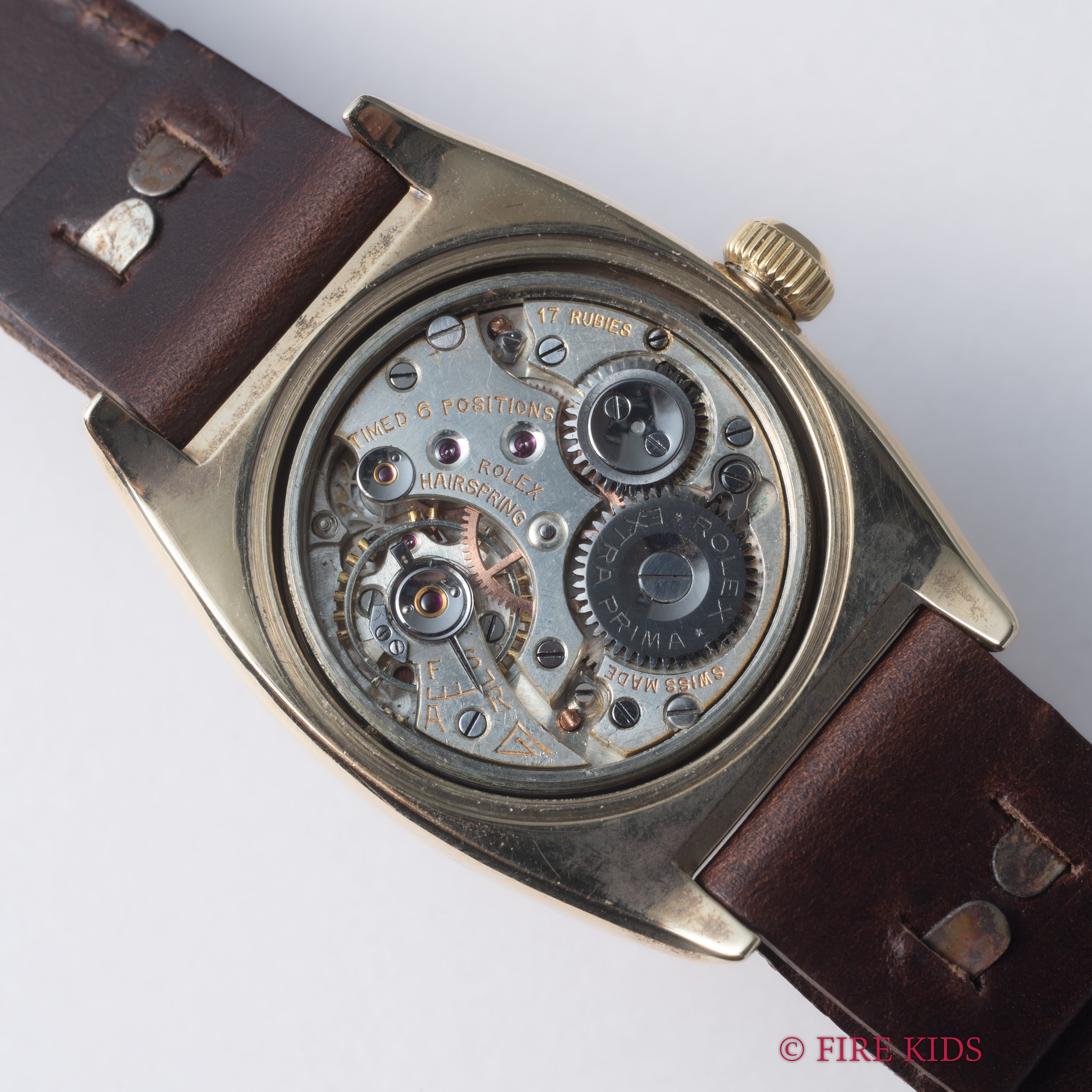 ロレックス 9金無垢オイスター バイセロイケース 1933年製 スモールセコンド手巻
