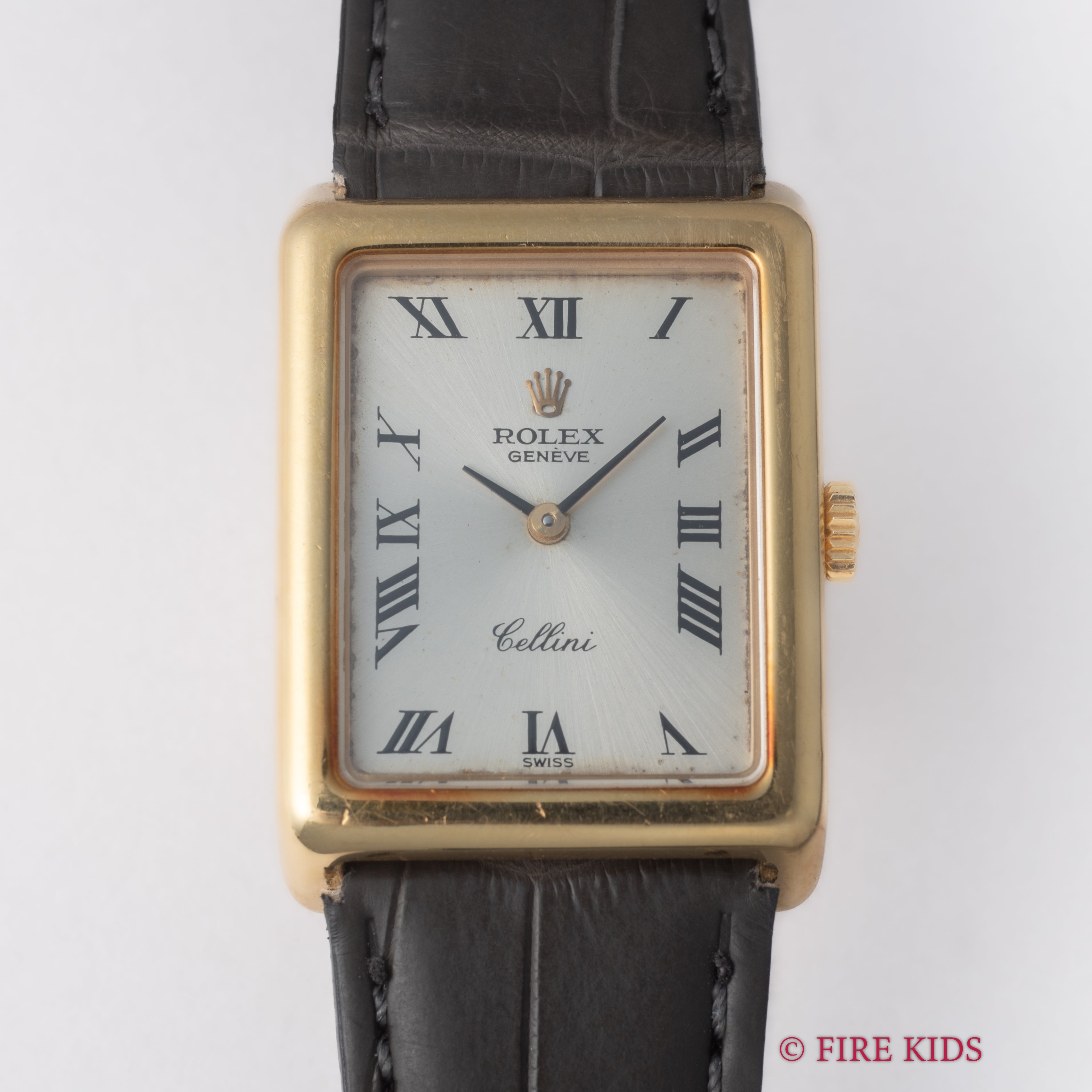 ロレックス チェリーニ 1975年製 Ref.4103 18金無垢 レクタンギュラー 純正GP尾錠