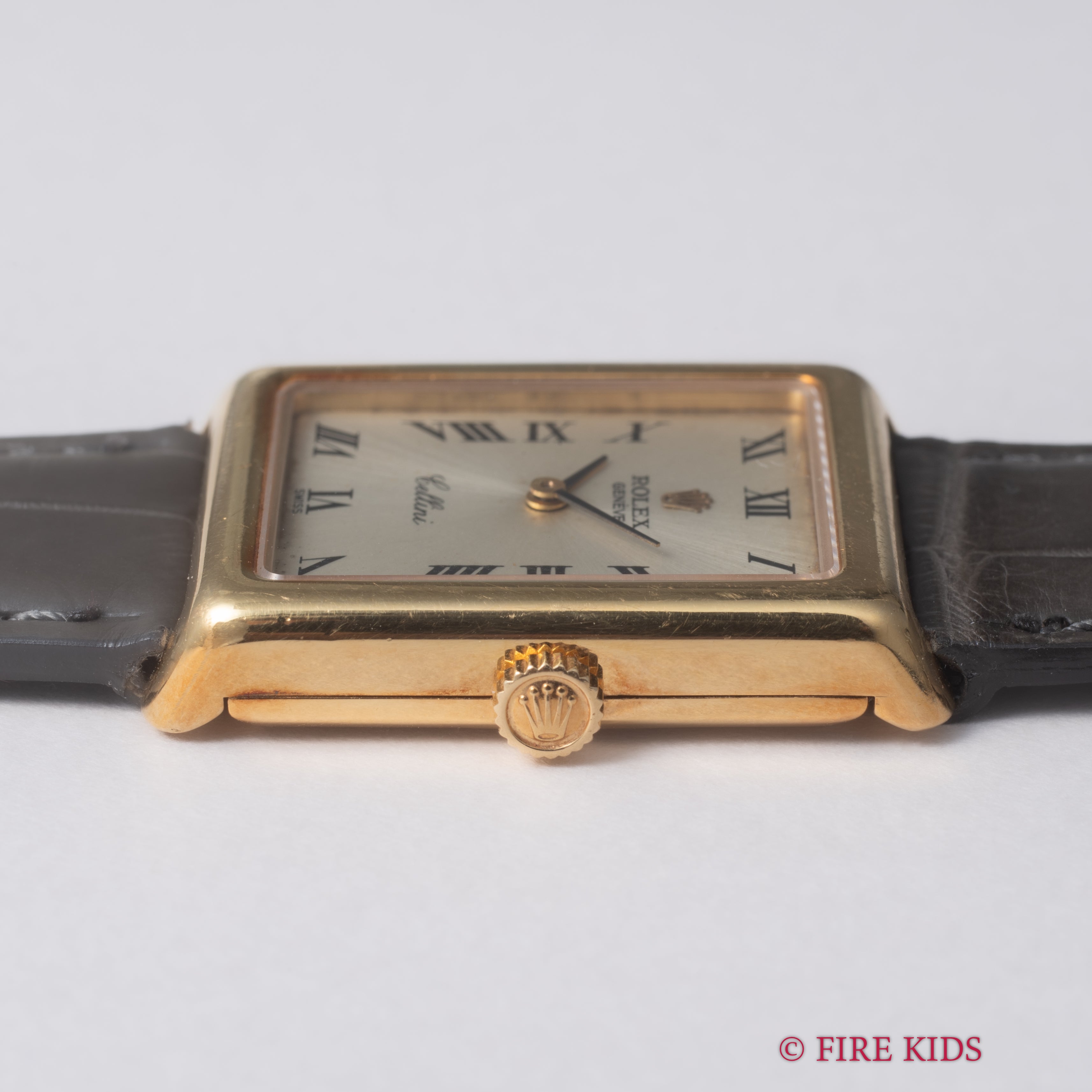ロレックス チェリーニ 1975年製 Ref.4103 18金無垢 レクタンギュラー 純正GP尾錠