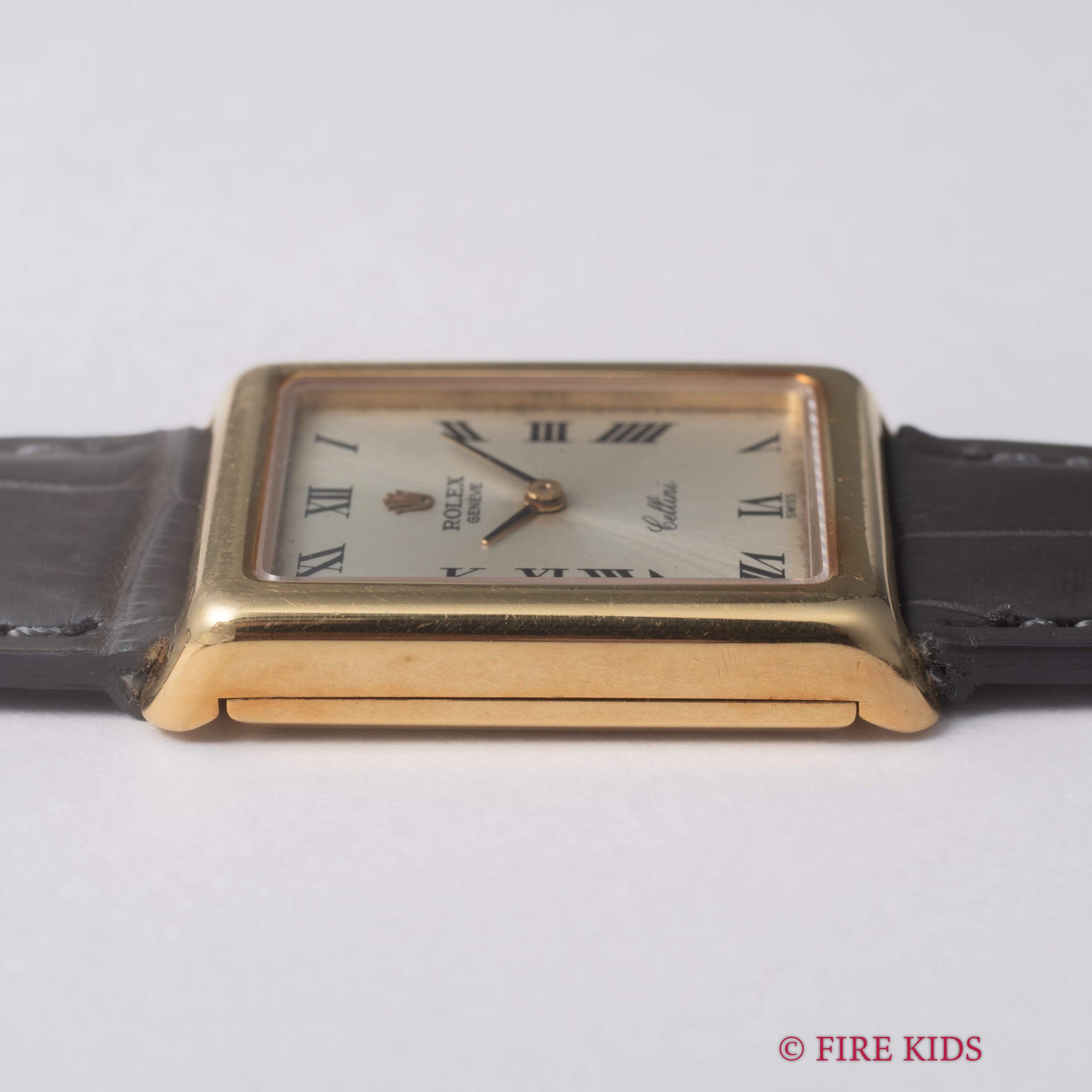 ロレックス チェリーニ 1975年製 Ref.4103 18金無垢 レクタンギュラー 純正GP尾錠