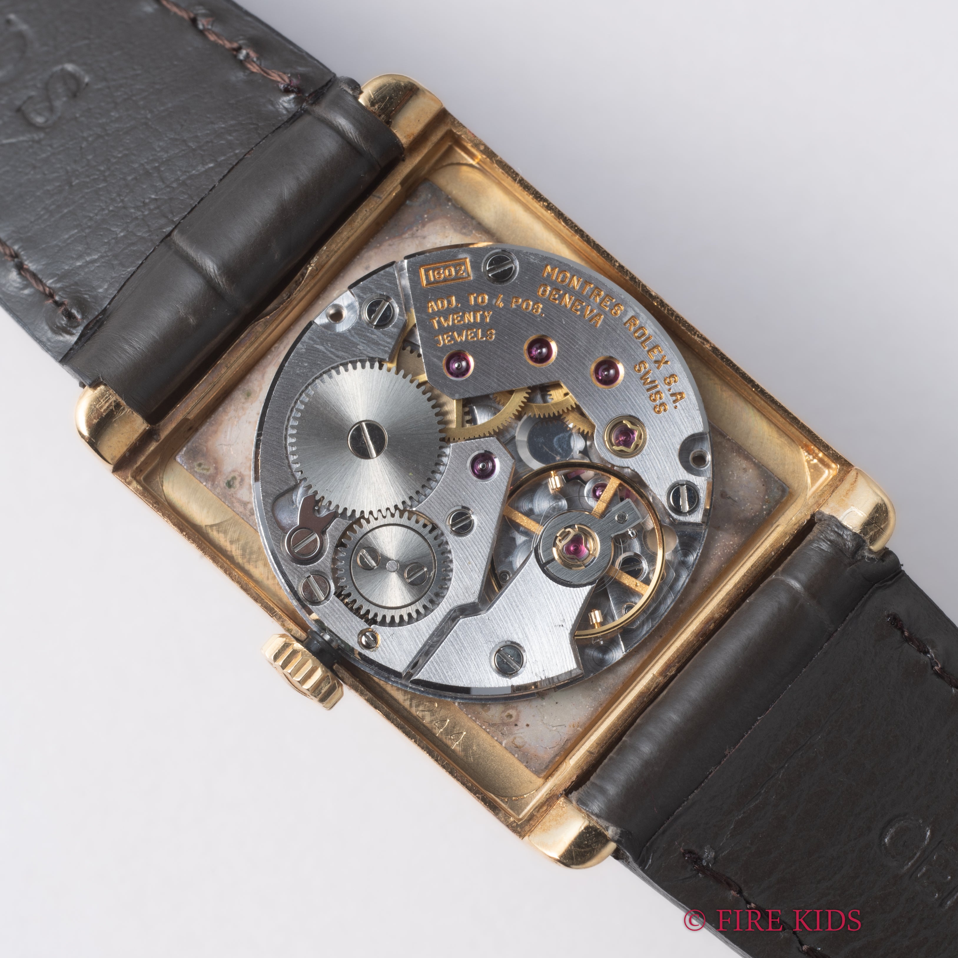 ロレックス チェリーニ 1975年製 Ref.4103 18金無垢 レクタンギュラー 純正GP尾錠