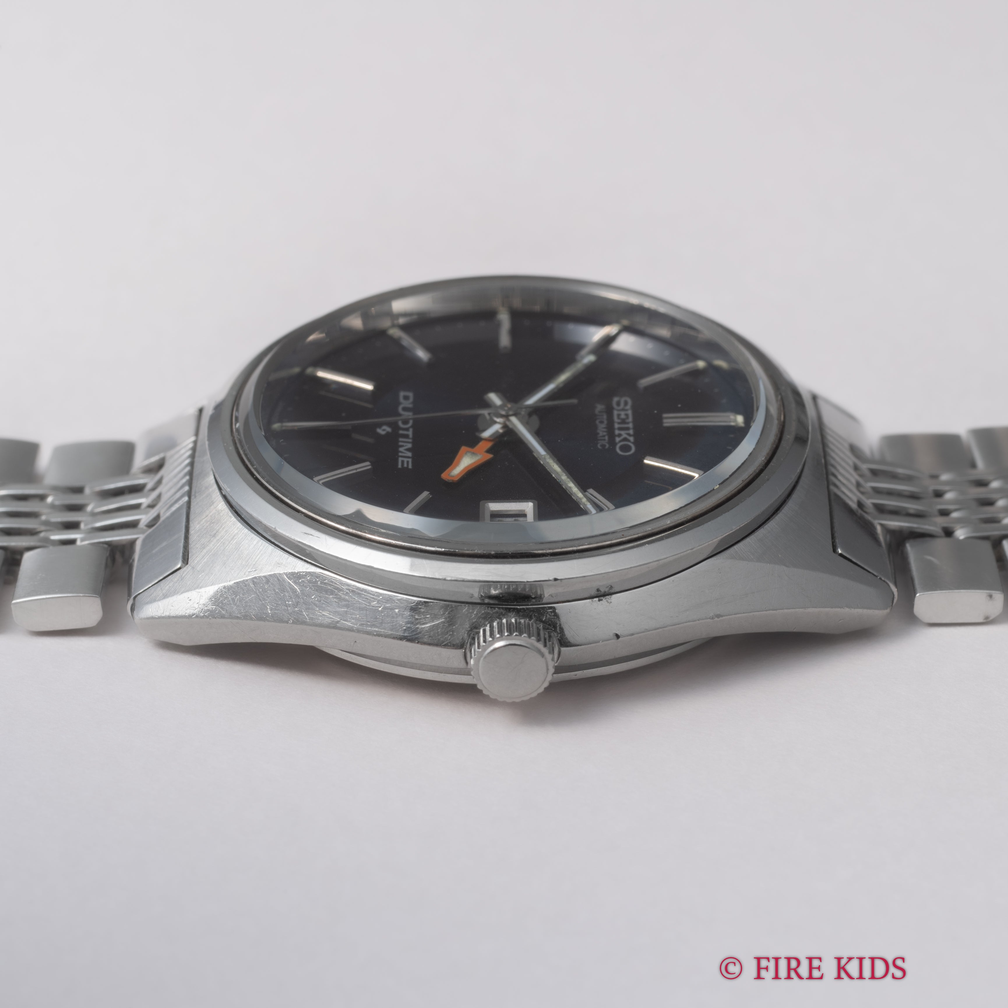 セイコー デュオタイム 1972年製 ダークブルーダイヤル Ref.5619-7000 純正ブレス 自動巻