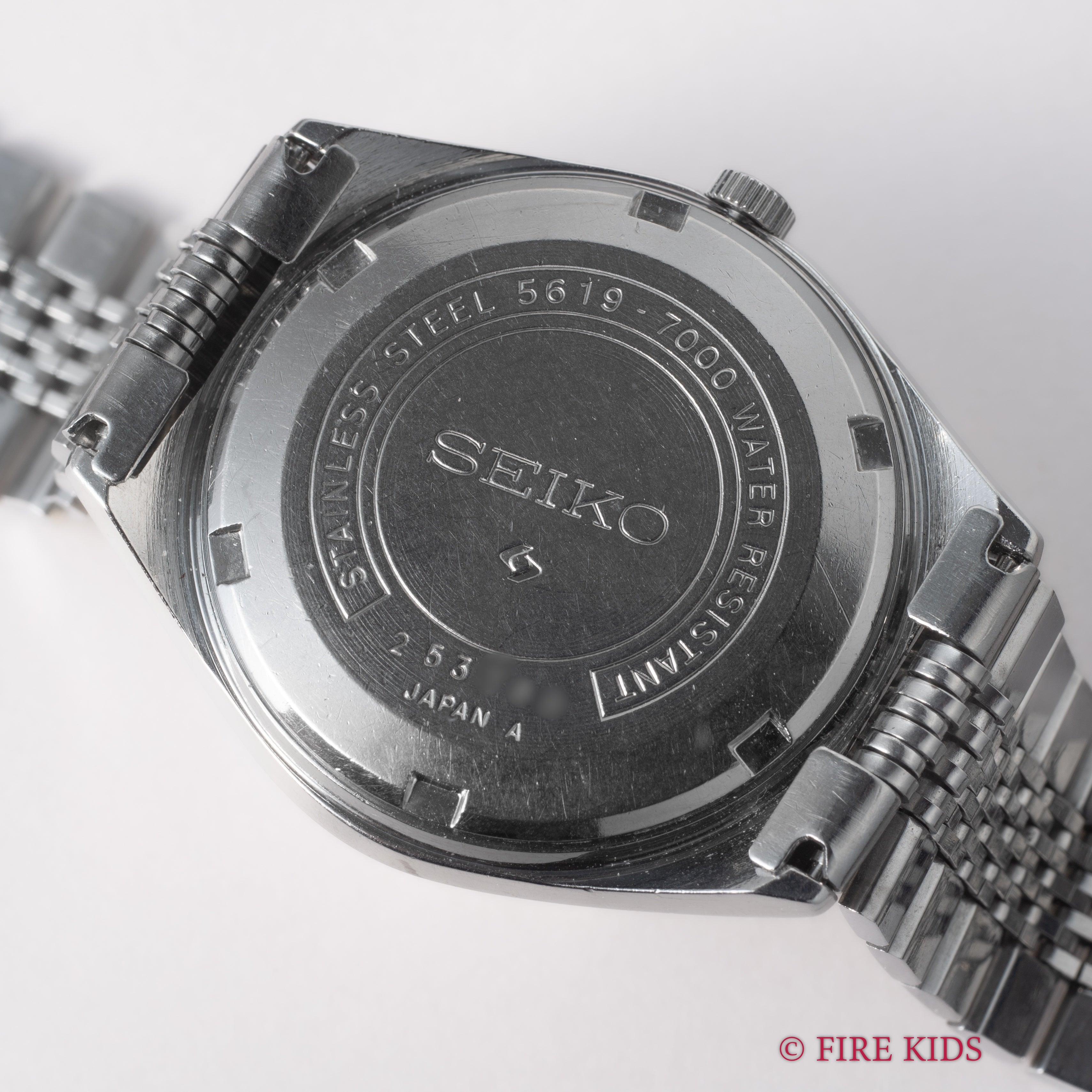 セイコー デュオタイム 1972年製 ダークブルーダイヤル Ref.5619-7000 純正ブレス 自動巻