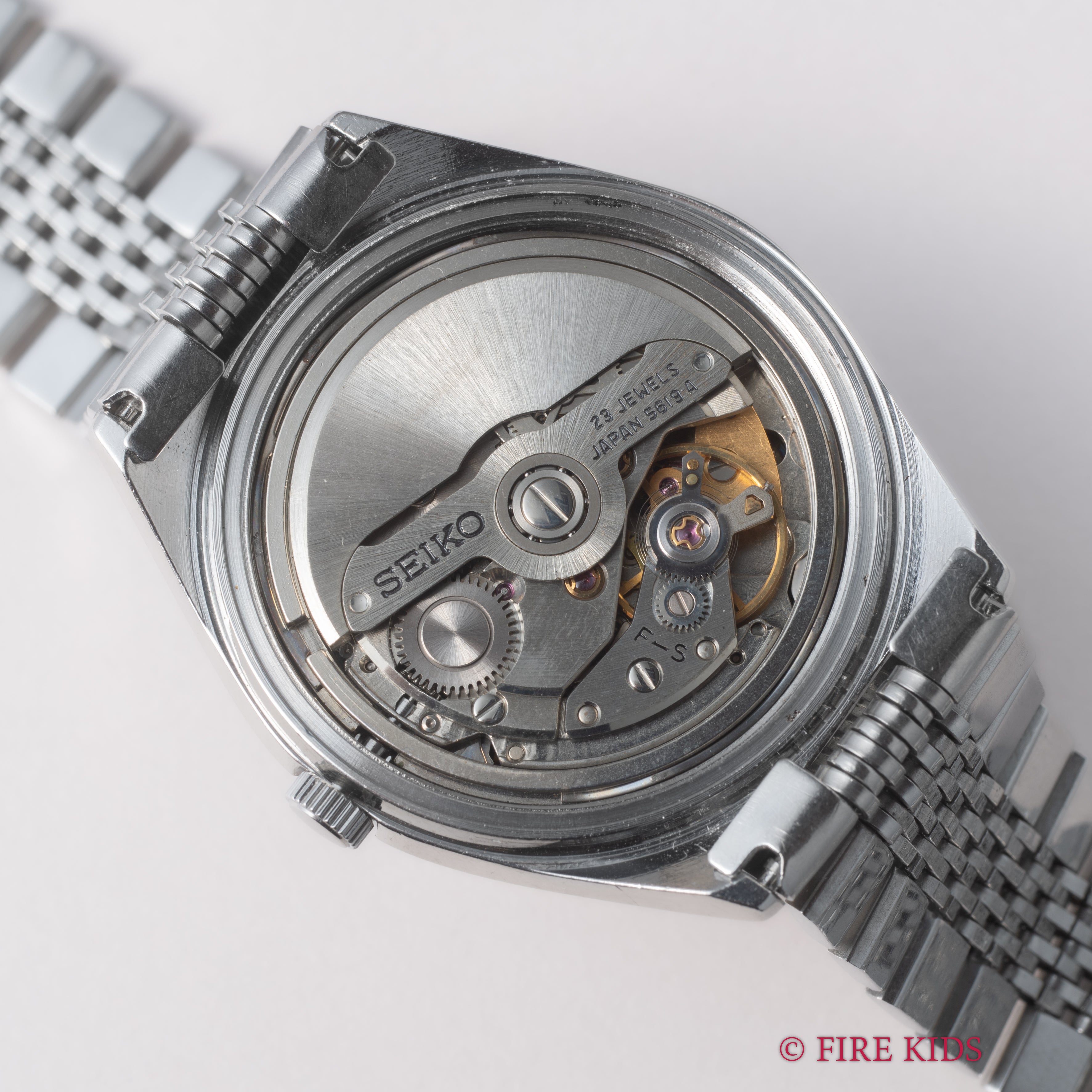 セイコー デュオタイム 1972年製 ダークブルーダイヤル Ref.5619-7000 純正ブレス 自動巻