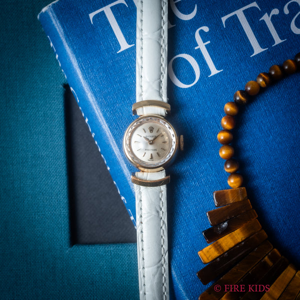 ロレックス 18金無垢レディースドレスウォッチ 1962年製 カットガラス