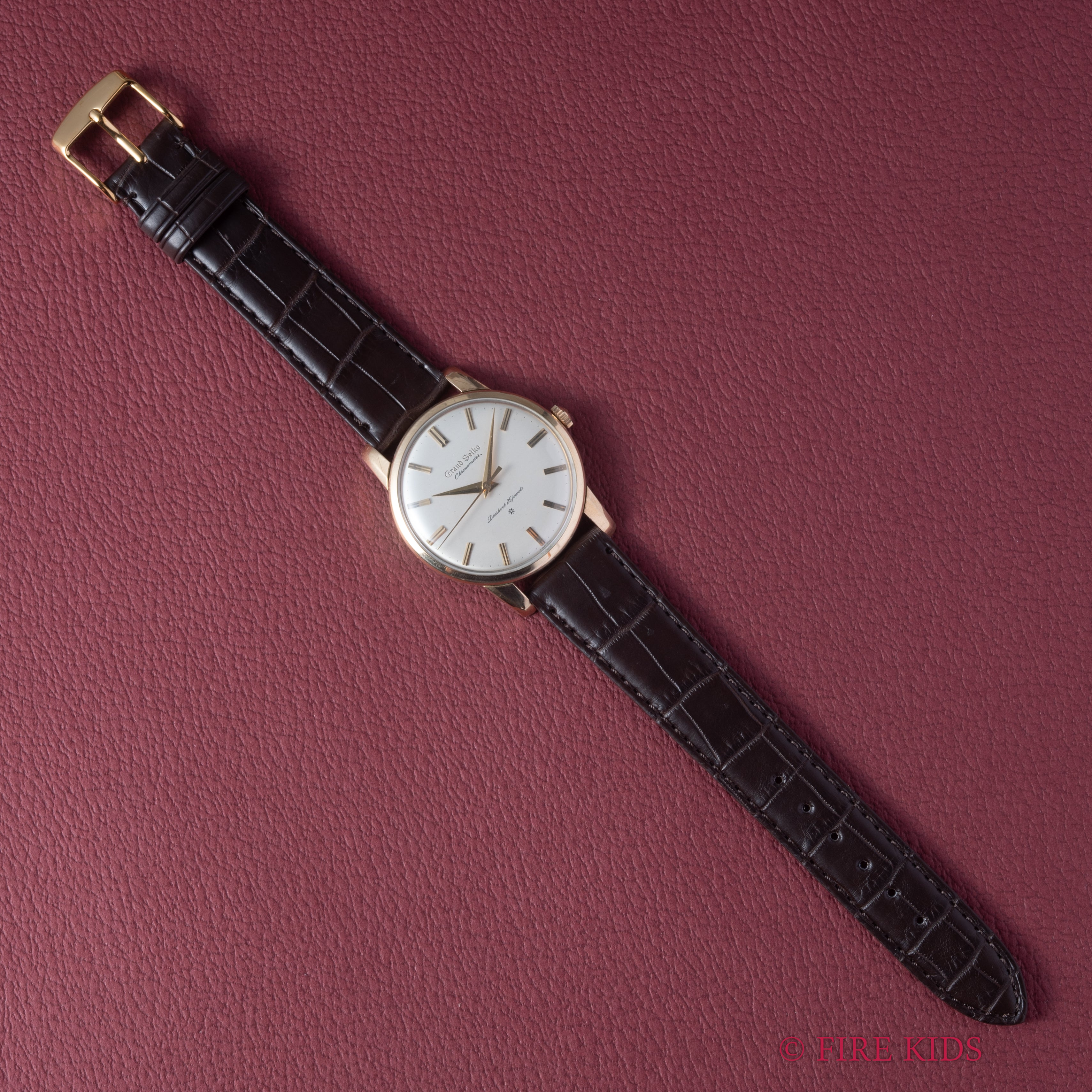 グランドセイコー ファーストモデル 1960年製 Ref.J14070GS 彫文字盤 Cal.3180 箱、タグ、歩度証明書付き
