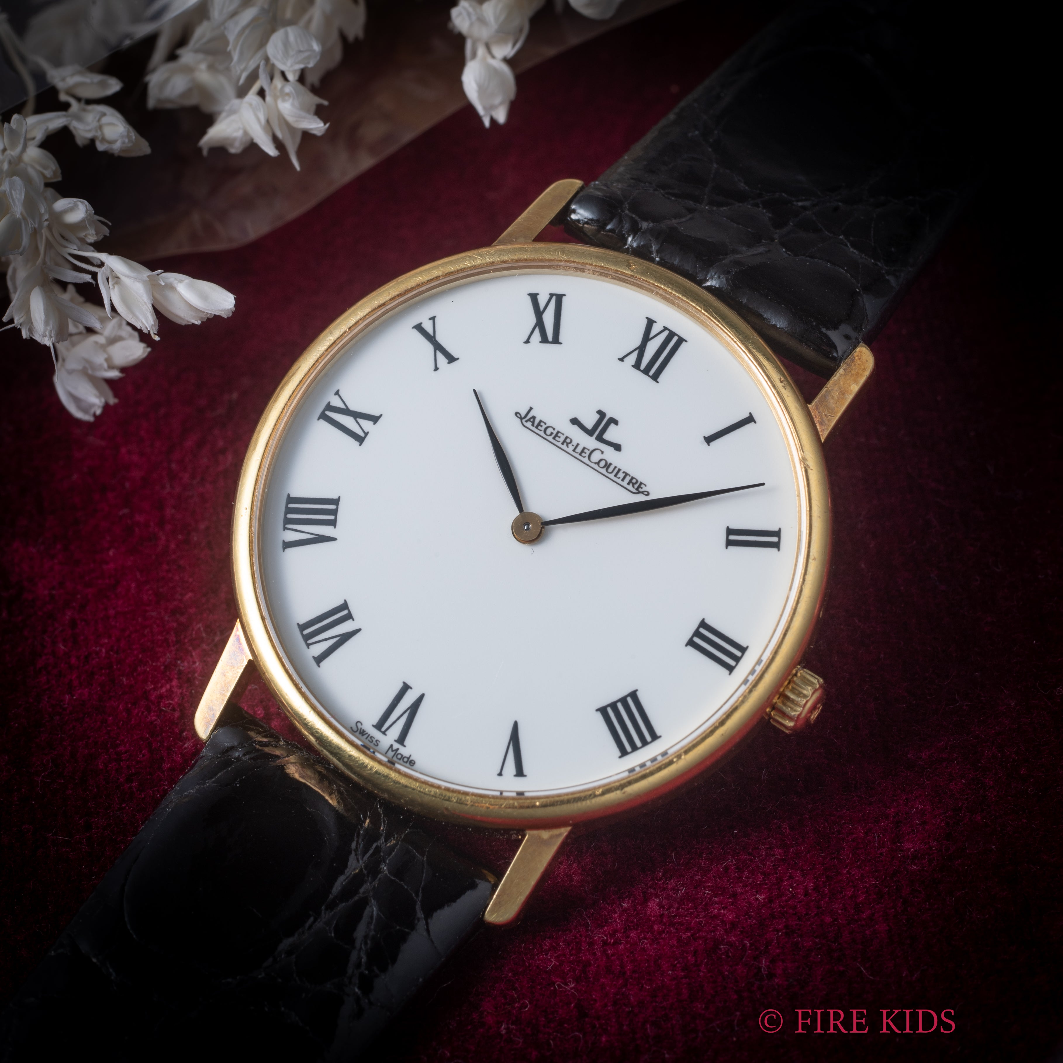 ジャガー・ルクルト 1990年代製 ラウンド ホワイトローマン