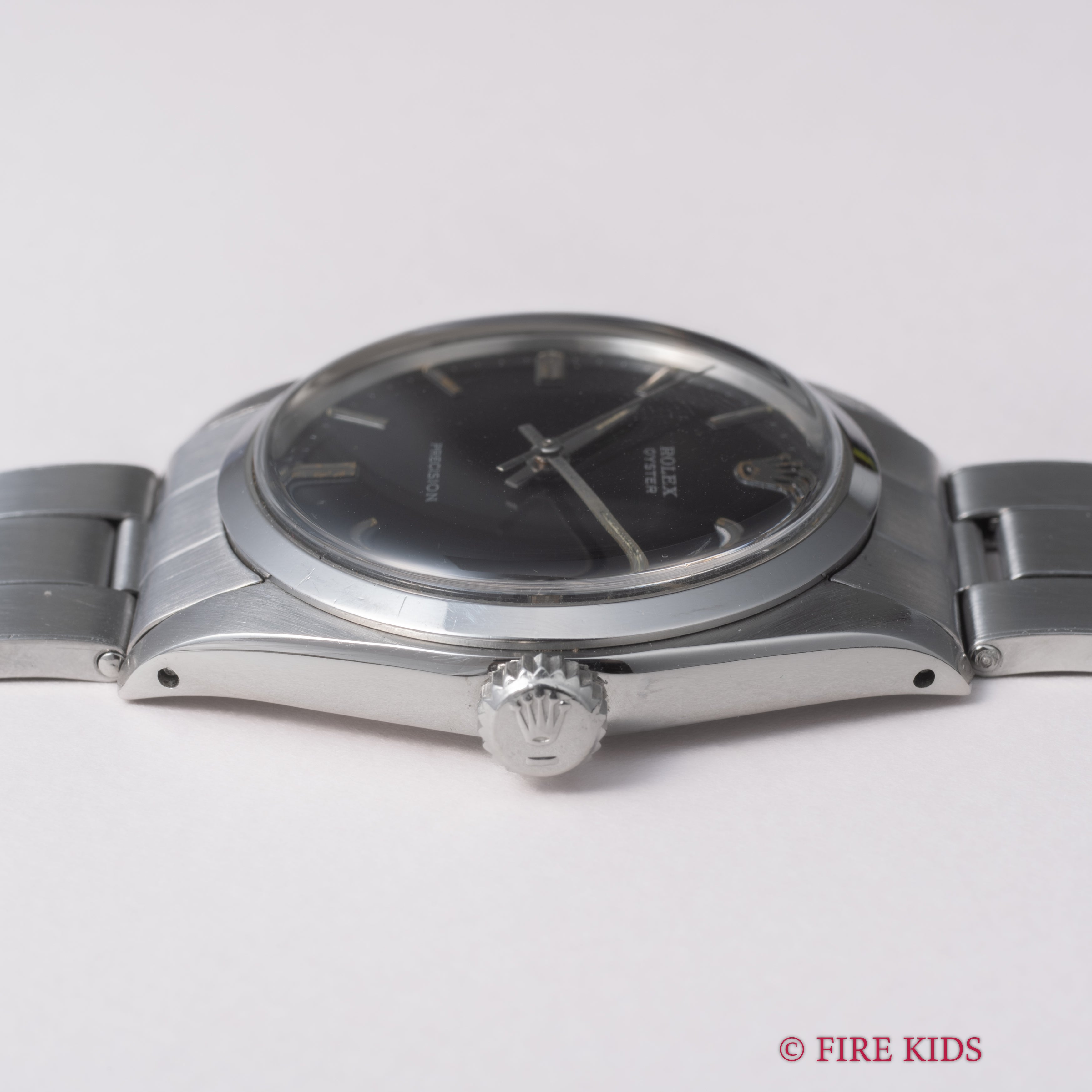 ロレックス オイスター 1970年製(昭和45年製） Ref.6426 手巻き ブラックミラーダイヤル リベットブレス